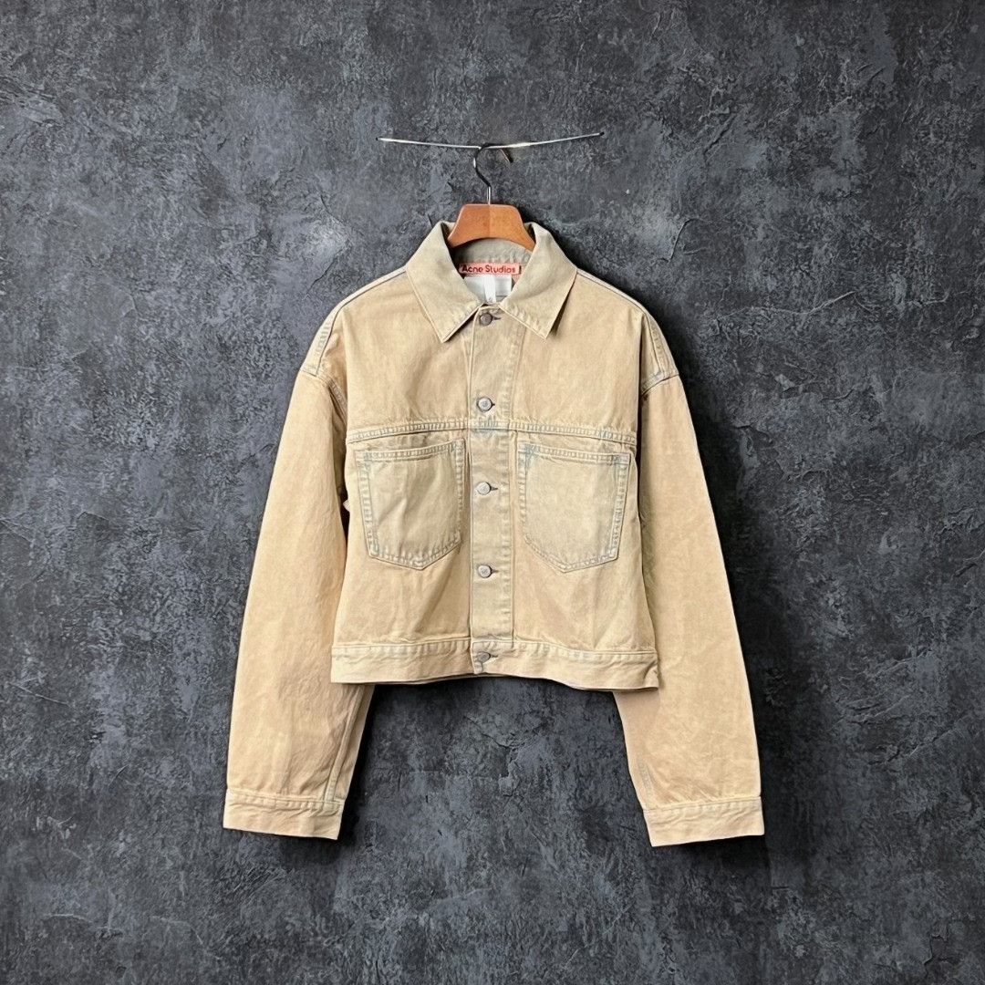 Acne Studios Acne Studios Denim Cotton Beige Jacket XS Women Size XS / US 0-2 / IT 36-38 - 1 Thumbnail