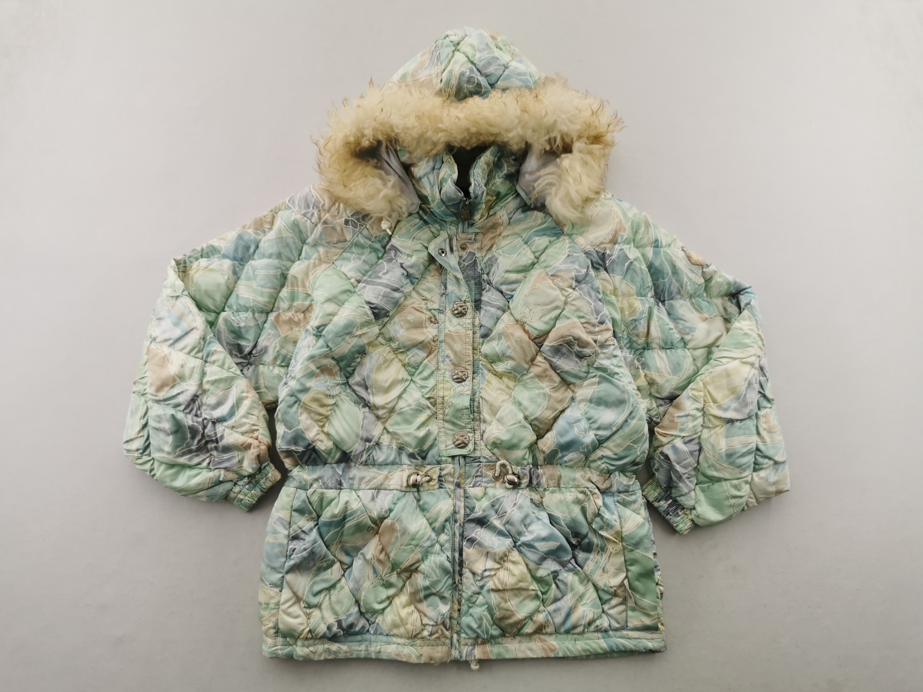Vintage 90s Elbe Ski Floral Multicolor Winter Ski Jacket