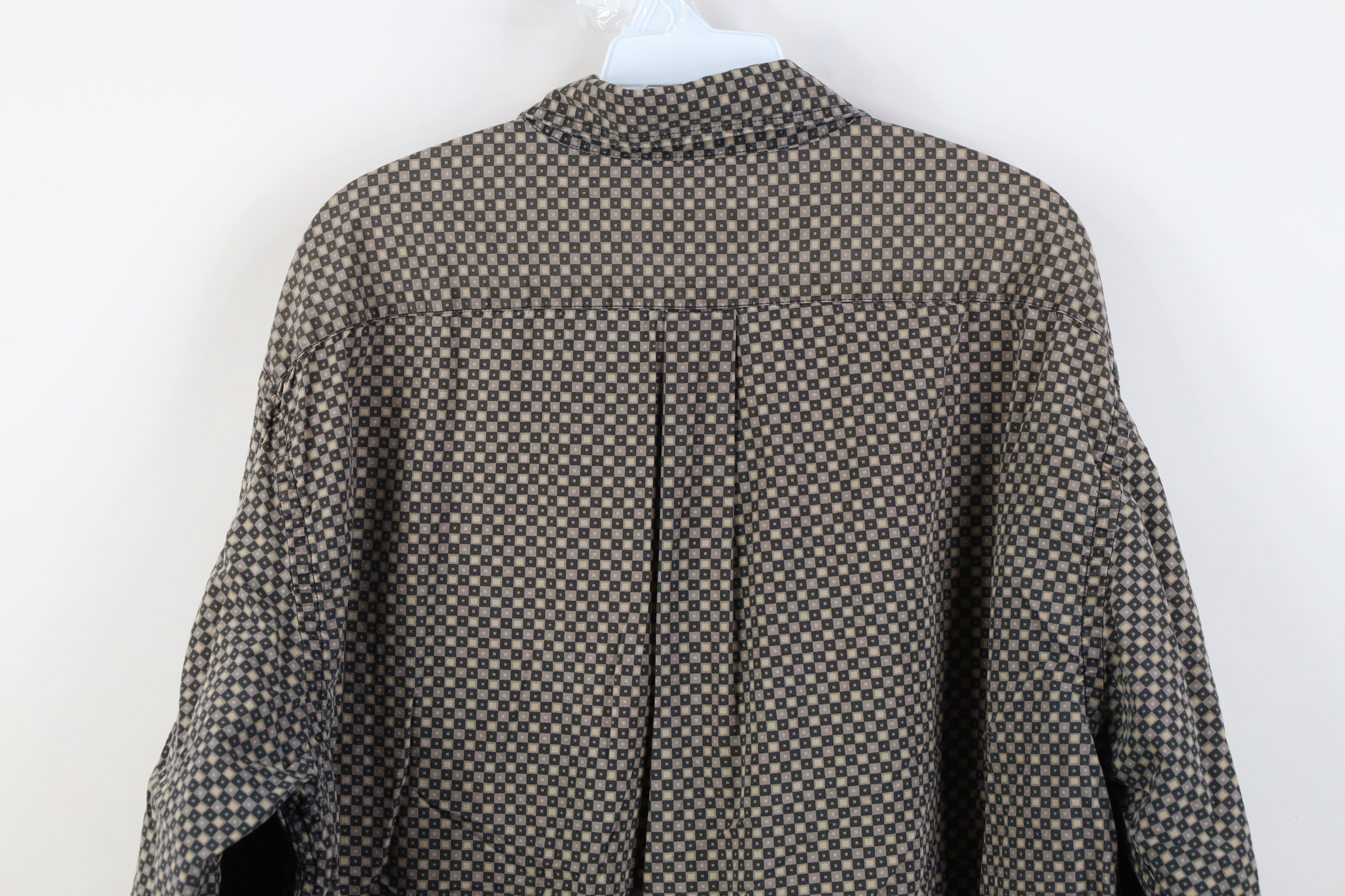 Eddie Bauer Vintage 90s Eddie Bauer Geometric Collared Button Shirt Size US L / EU 52-54 / 3 - 11 Thumbnail