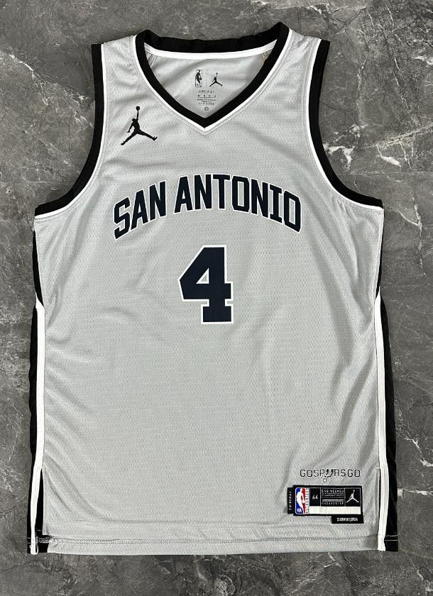 NBA San Antonio Spurs #4 De’Aaron Fox Jersey 2026 Size US M / EU 48-50 / 2 - 2 Thumbnail