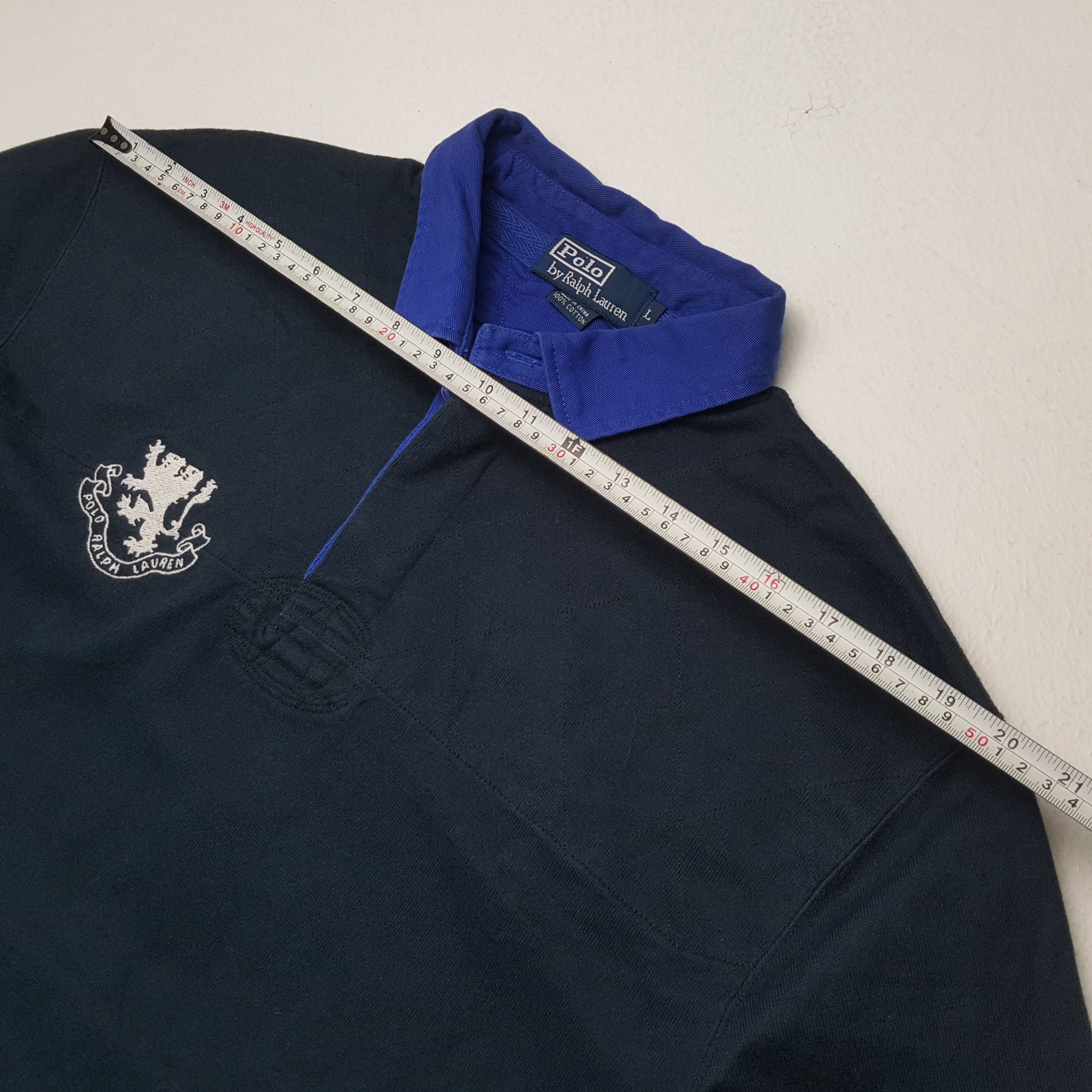 Polo Ralph Lauren × Vintage POLO by RALPH LAUREN Long Sleeve Polos Rugby Style Size US L / EU 52-54 / 3 - 4 Thumbnail