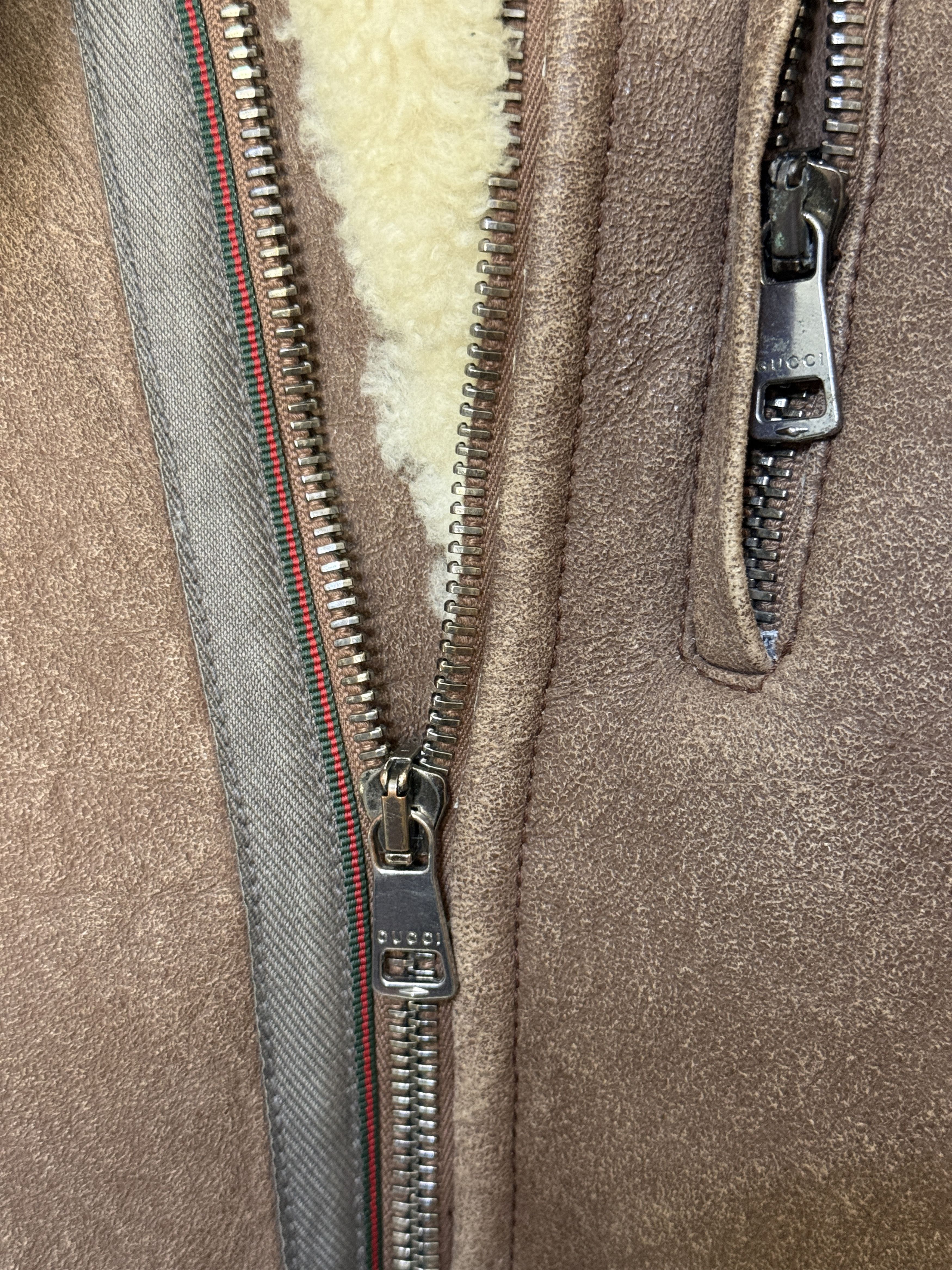 Gucci Gucci aviator flight jacket sheepskin rare military inspired Size US M / EU 48-50 / 2 - 11 Thumbnail