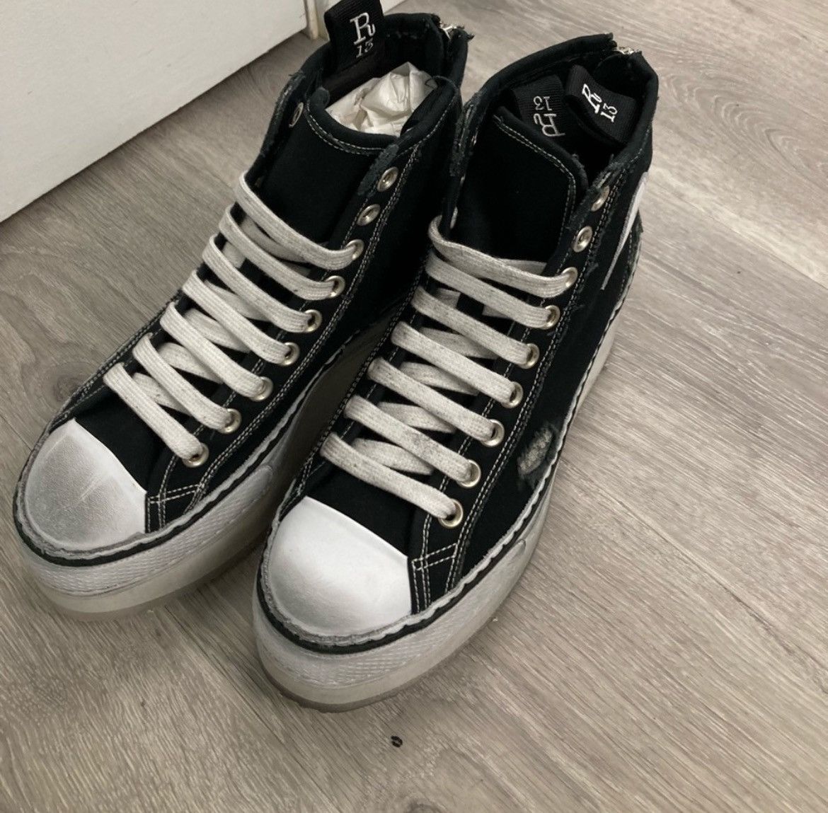 R13 Courtney Platform High Top Sneaker. 8 Size US 8 / IT 38 - 4 Thumbnail