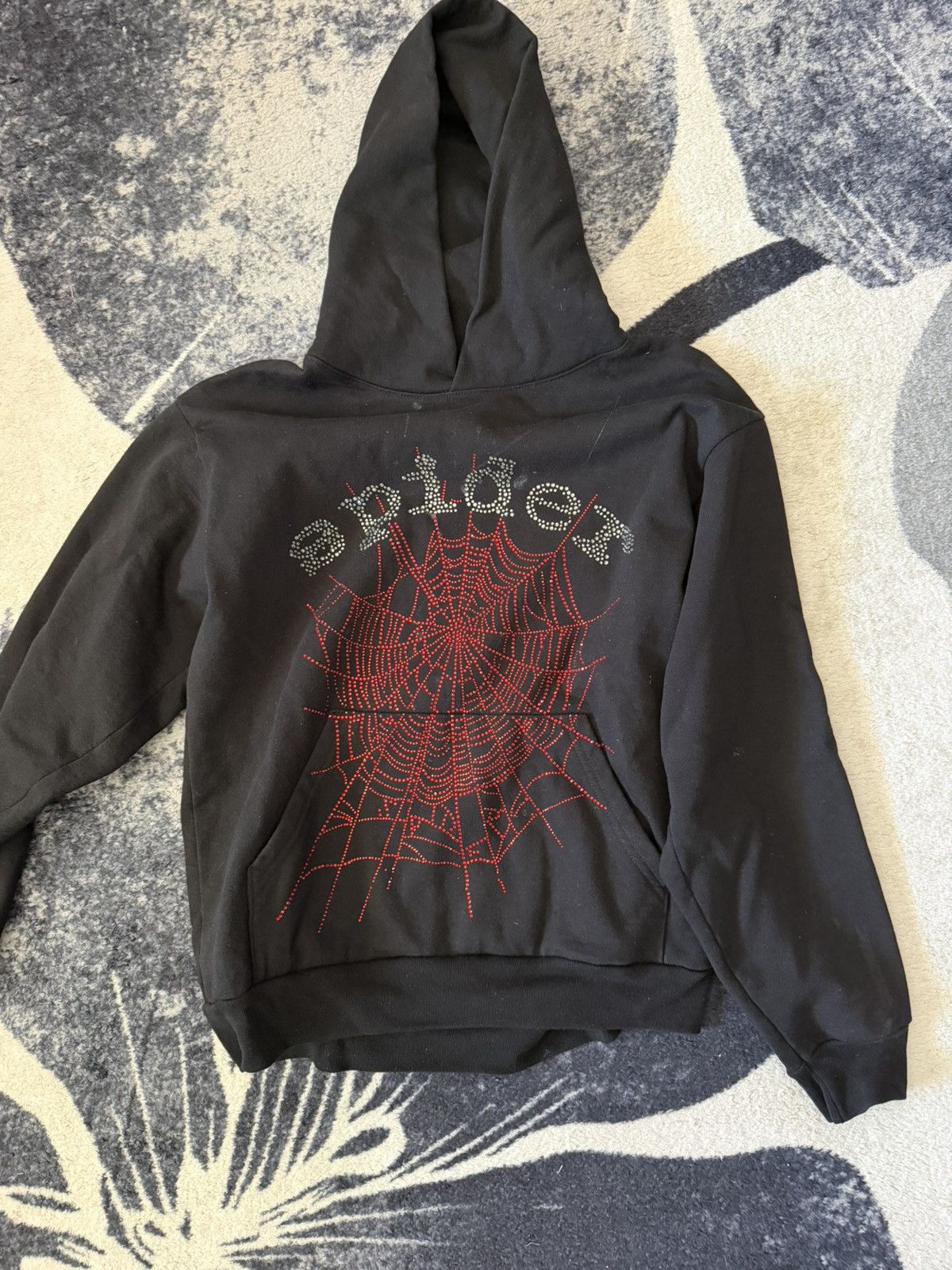Sp5der Sp5der Rhinestone hoodie Size US M / EU 48-50 / 2 - 1 Thumbnail