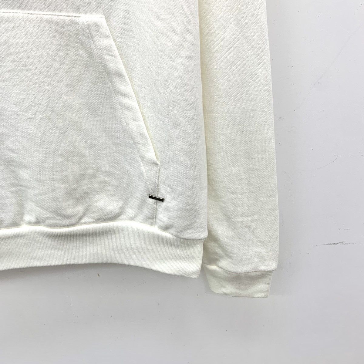 Louis Vuitton Louis Vuitton White Text Printed Hooded Sweatshirt K26WX Size US M / EU 48-50 / 2 - 4 Thumbnail