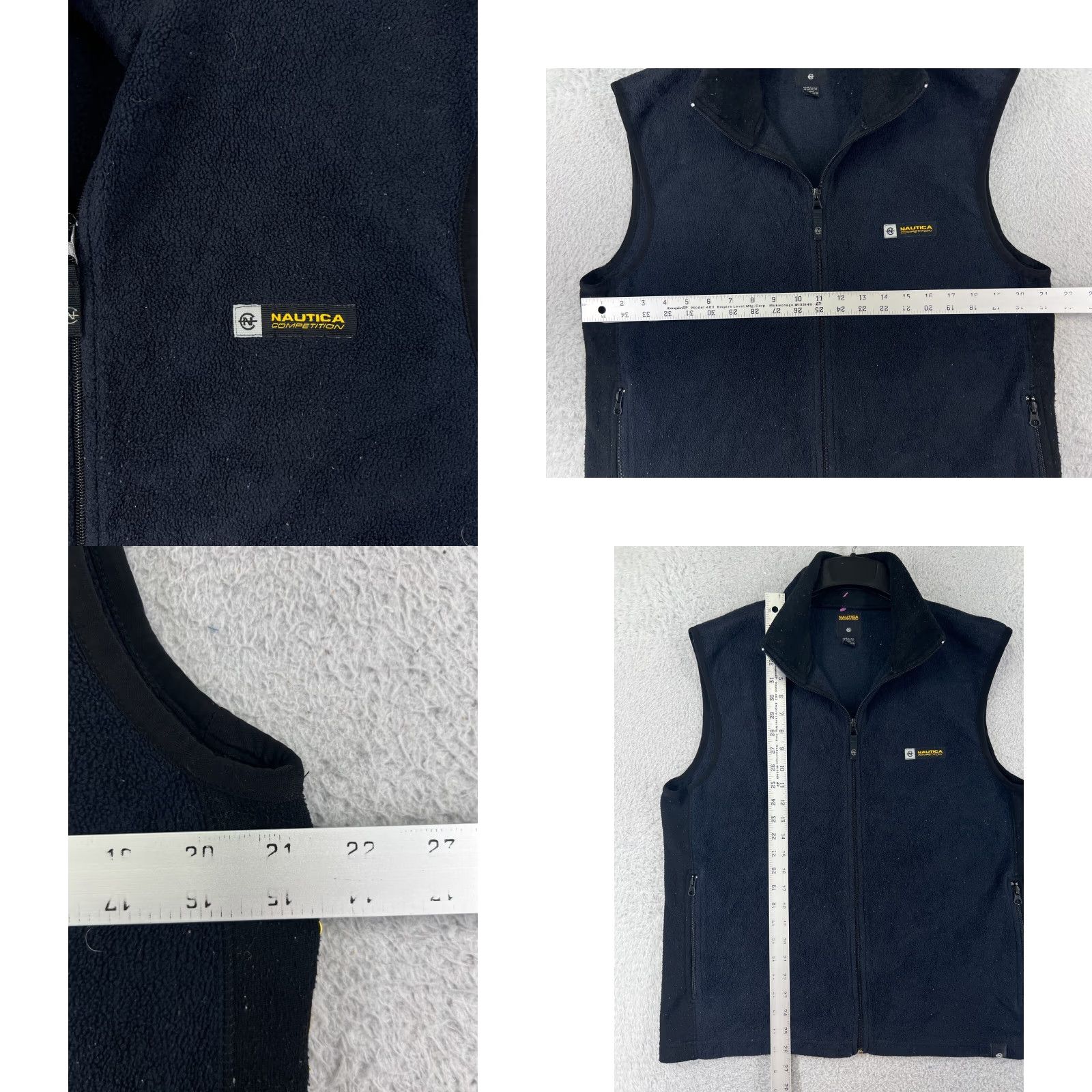 Nautica VINTAGE Nautica Vest Mens Large Blue Full Zip Made USA 100% Polyester Pockets Size US L / EU 52-54 / 3 - 8 Thumbnail