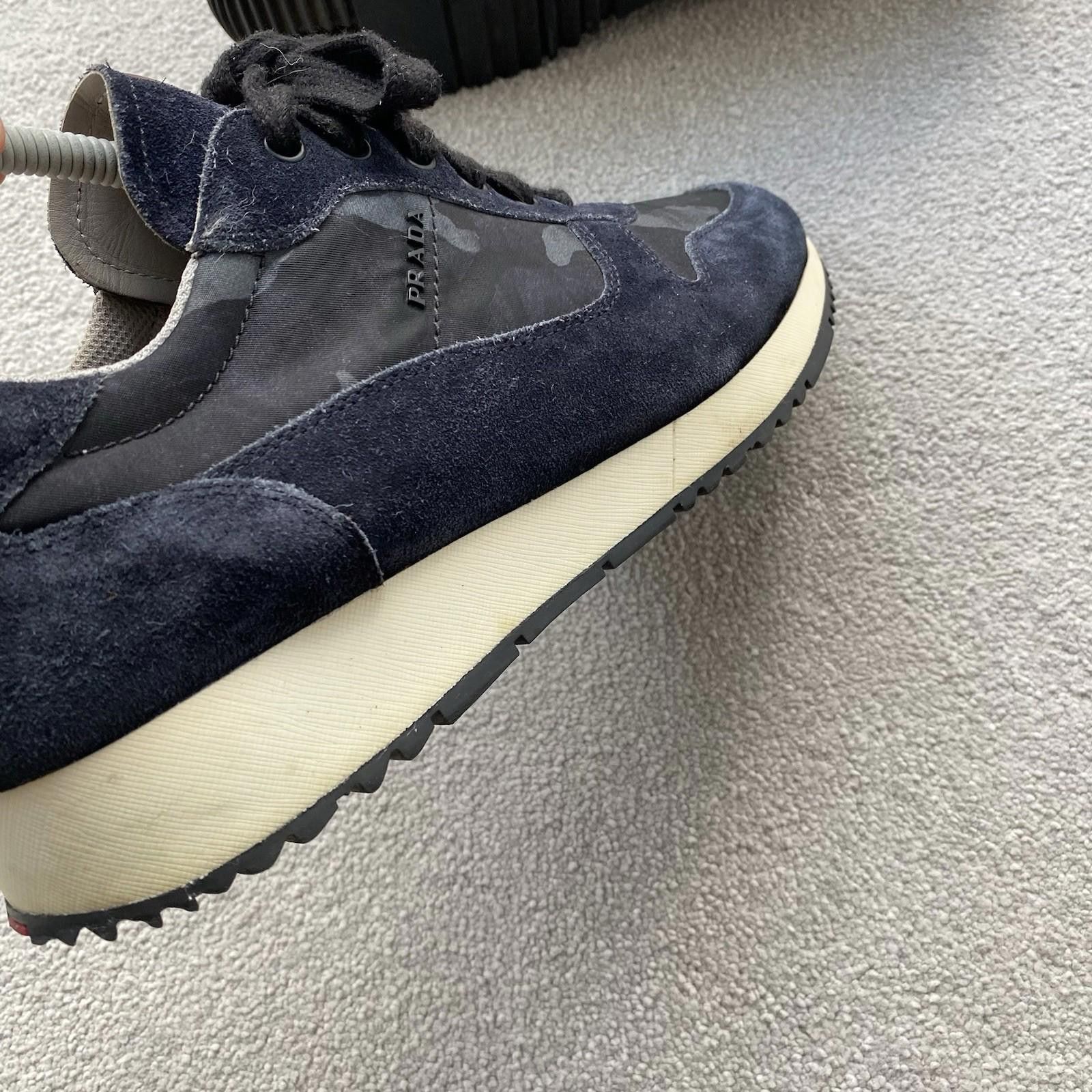 Prada Prada Women’s Navy Camo Trainers Size EU39 Size US 9 / IT 39 - 2 Thumbnail