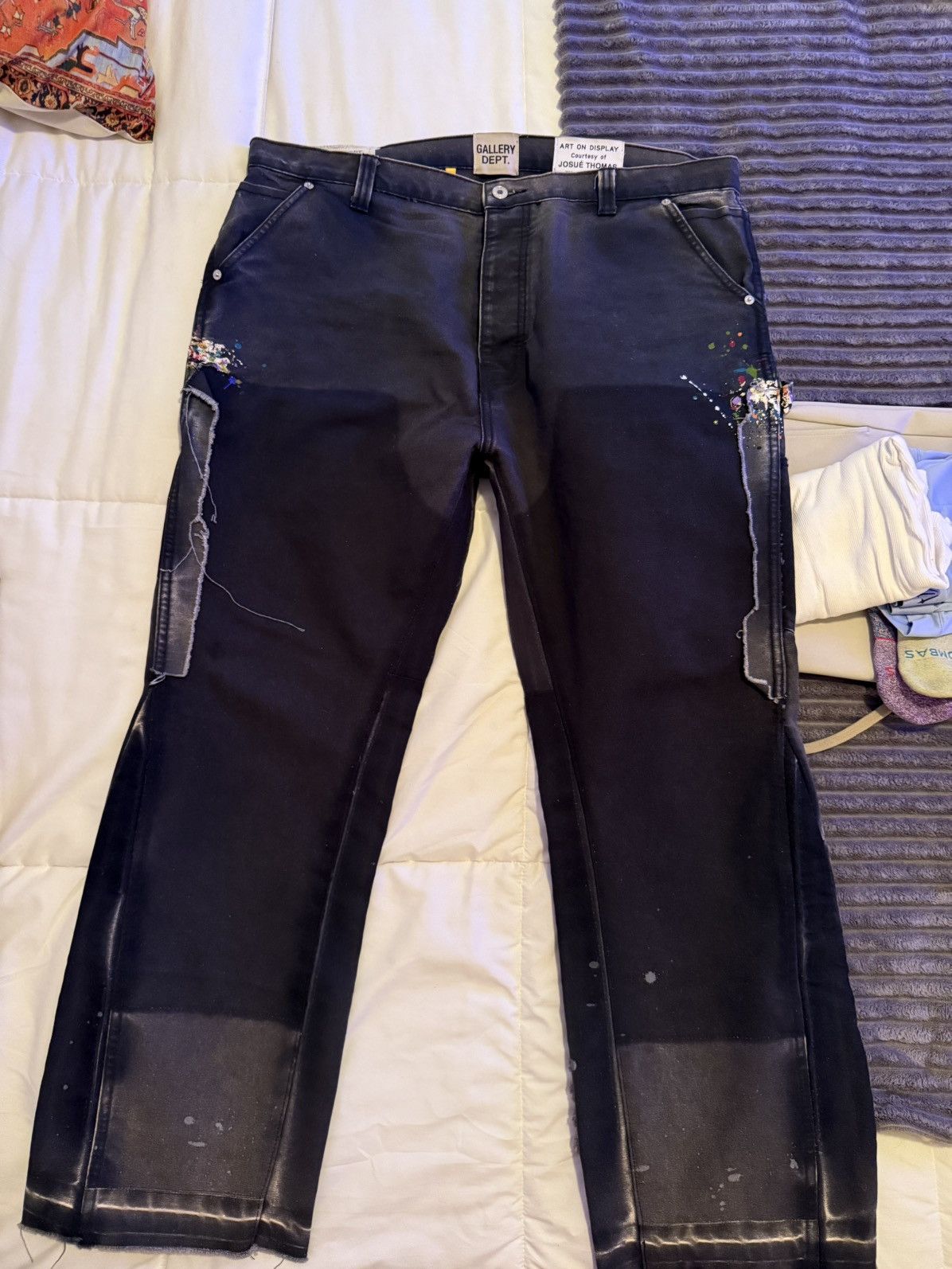 Gallery Dept. Gallery Dept. Faded Blue Carpenter La Flare Pants (sz 40 US) Size US 40 / EU 56 - 1 Thumbnail