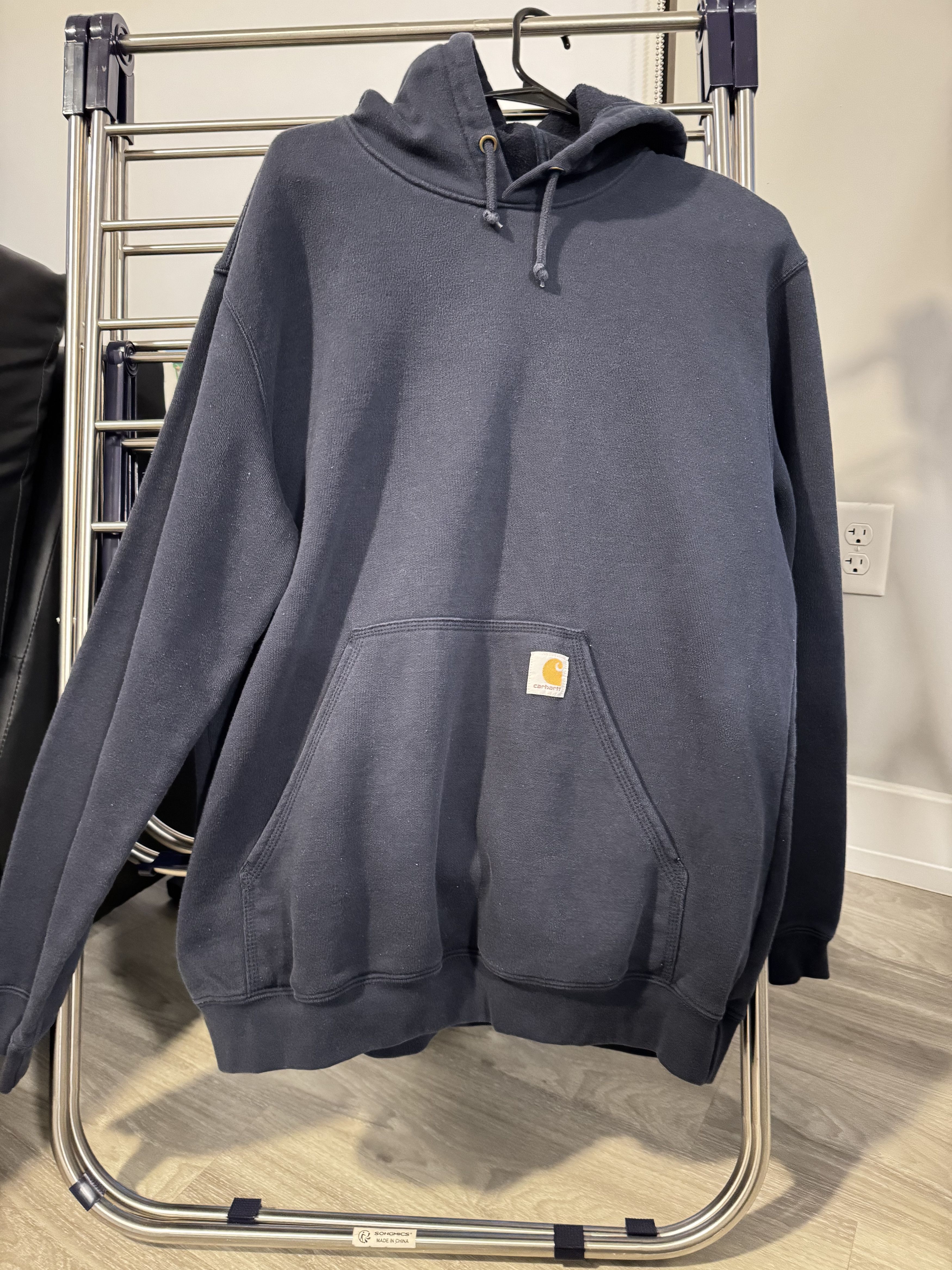 Carhartt Navy Zip Up Hoodie Size L / US 10 / IT 46 - 1 Thumbnail
