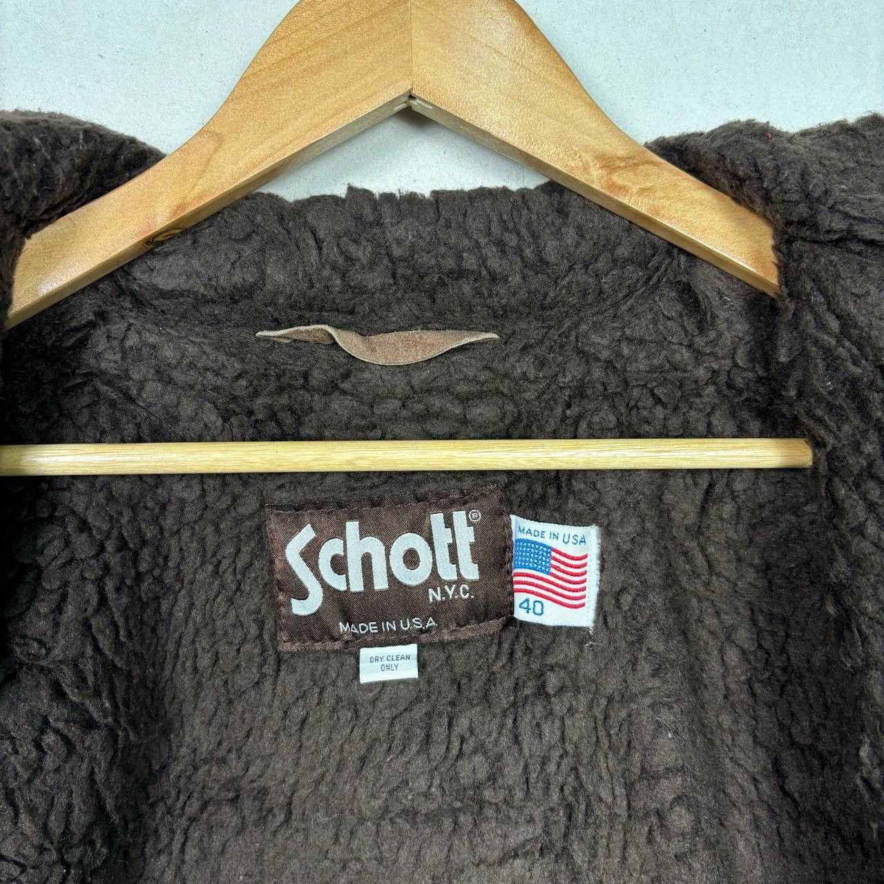 Schott Vtg Schott NYC Wool Rancher Jacket Sherpa Lined Brown 40 Size US M / EU 48-50 / 2 - 9 Thumbnail