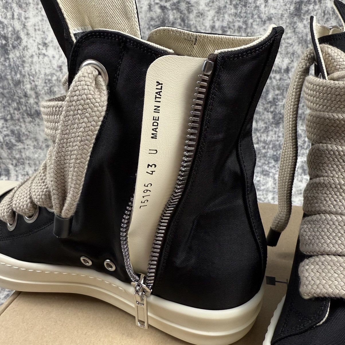 Rick Owens Rick Owens DRKSHDW Canvas High JumboLace ‘Black’ Shoes Size US 10 / EU 43 - 5 Thumbnail
