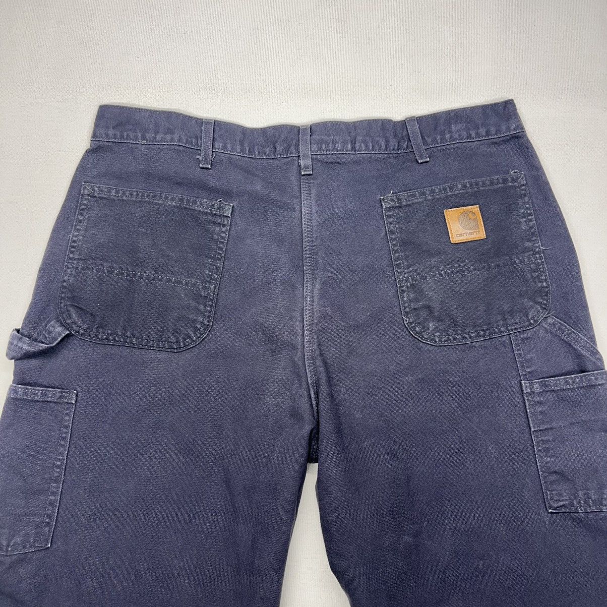 Carhartt × Vintage VTG Carhartt Pants Blue Flannel Lined Loose Fit Baggy Y2K Size US 38 / EU 54 - 11 Thumbnail