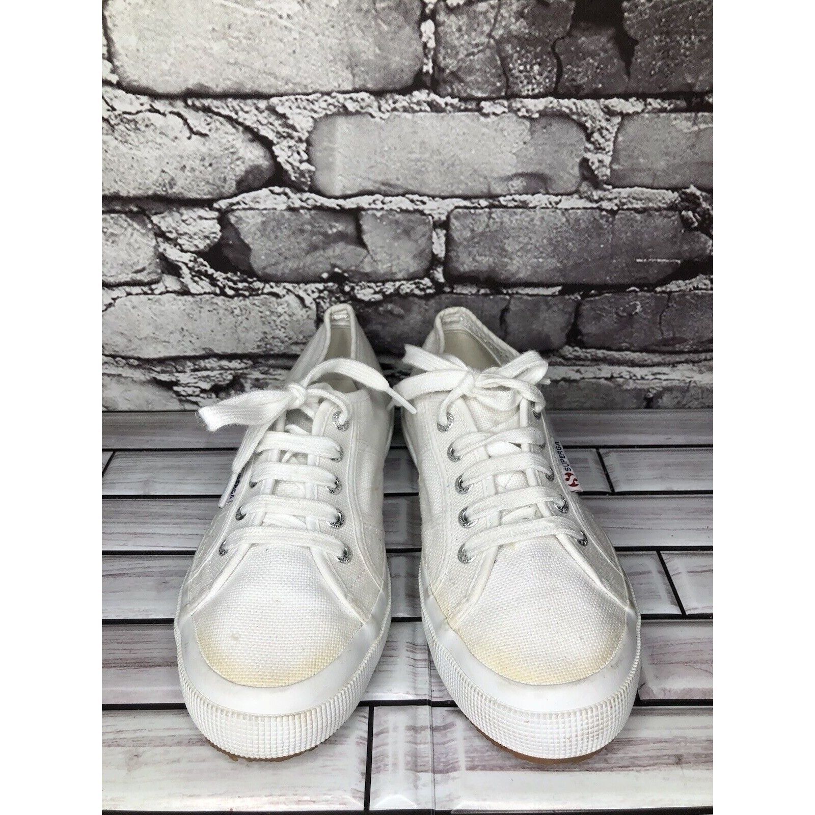Superga Superga White Canvas Fabric Lace Up Causal Sneakers Shoes Wo Size US 7.5 / IT 37.5 - 2 Thumbnail