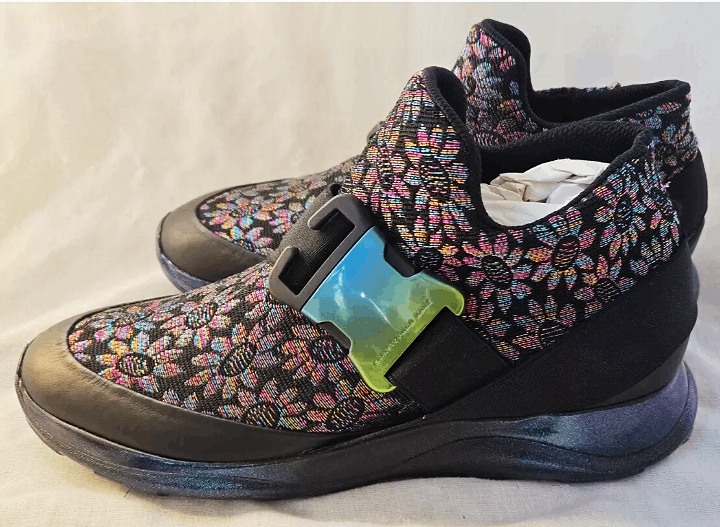 Christopher Kane Christopher Kane Floral Jacquard Lurex Slip On Sneakers Size US 8.5 / IT 38.5 - 3 Thumbnail