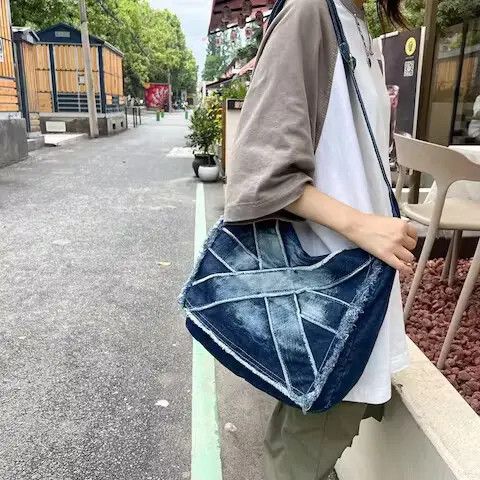 Other Shoulder Dark Blue Denim Bags Unisex Size ONE SIZE - 1 Thumbnail