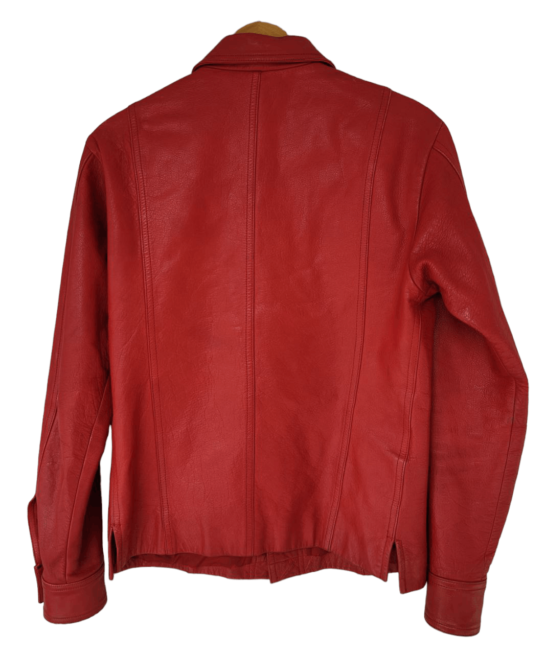 5351 POUR LES HOMMES Rare 5351 Pour Les Hommes Red Leather Jacket Size US S / EU 44-46 / 1 - 4 Thumbnail