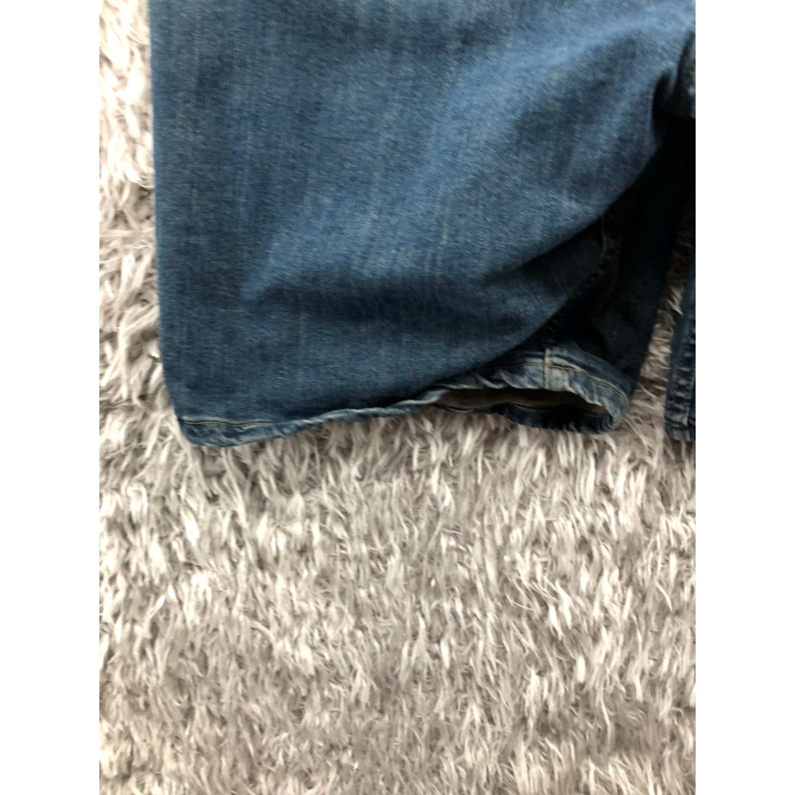 Wrangler Wrangler Shorts Mens 42 Mid Rise Dark Wash Denim Bermuda 5-Pocket Regular Blue Size US 42 / EU 58 - 6 Thumbnail