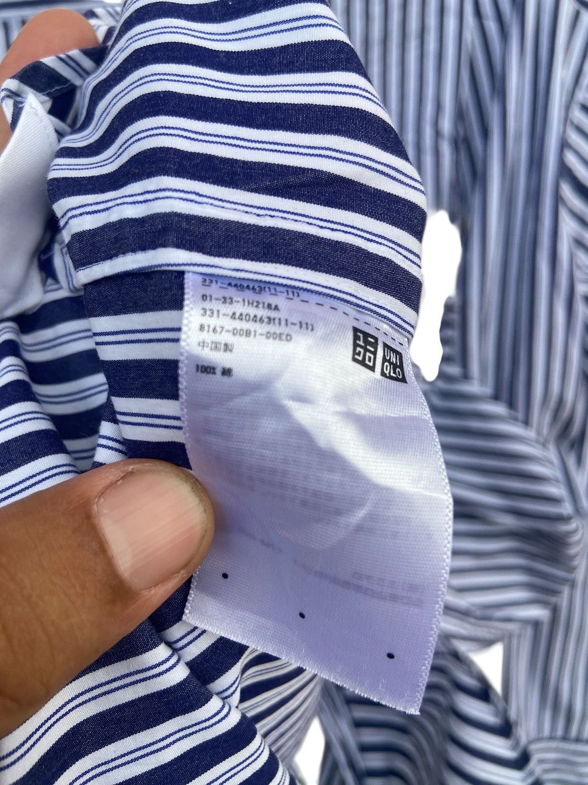 Jil Sander × Uniqlo Uniqlo X Jil Sander Stripe Shirt Size US L / EU 52-54 / 3 - 3 Thumbnail