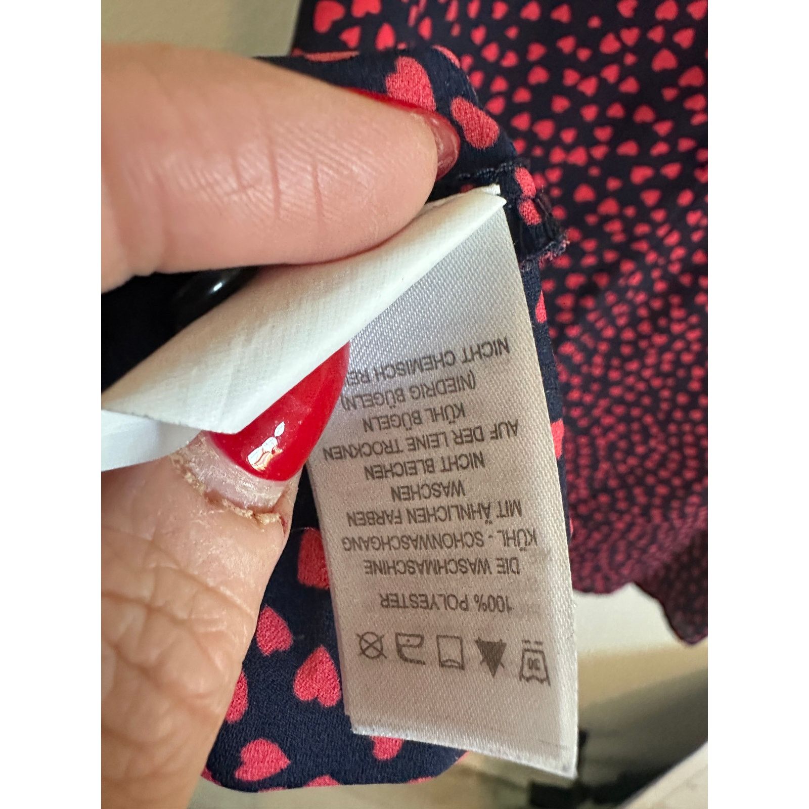 Other Womens Small Red Black Heart Print High Neck Sleeveless Tank Size S / US 4 / IT 40 - 11 Thumbnail