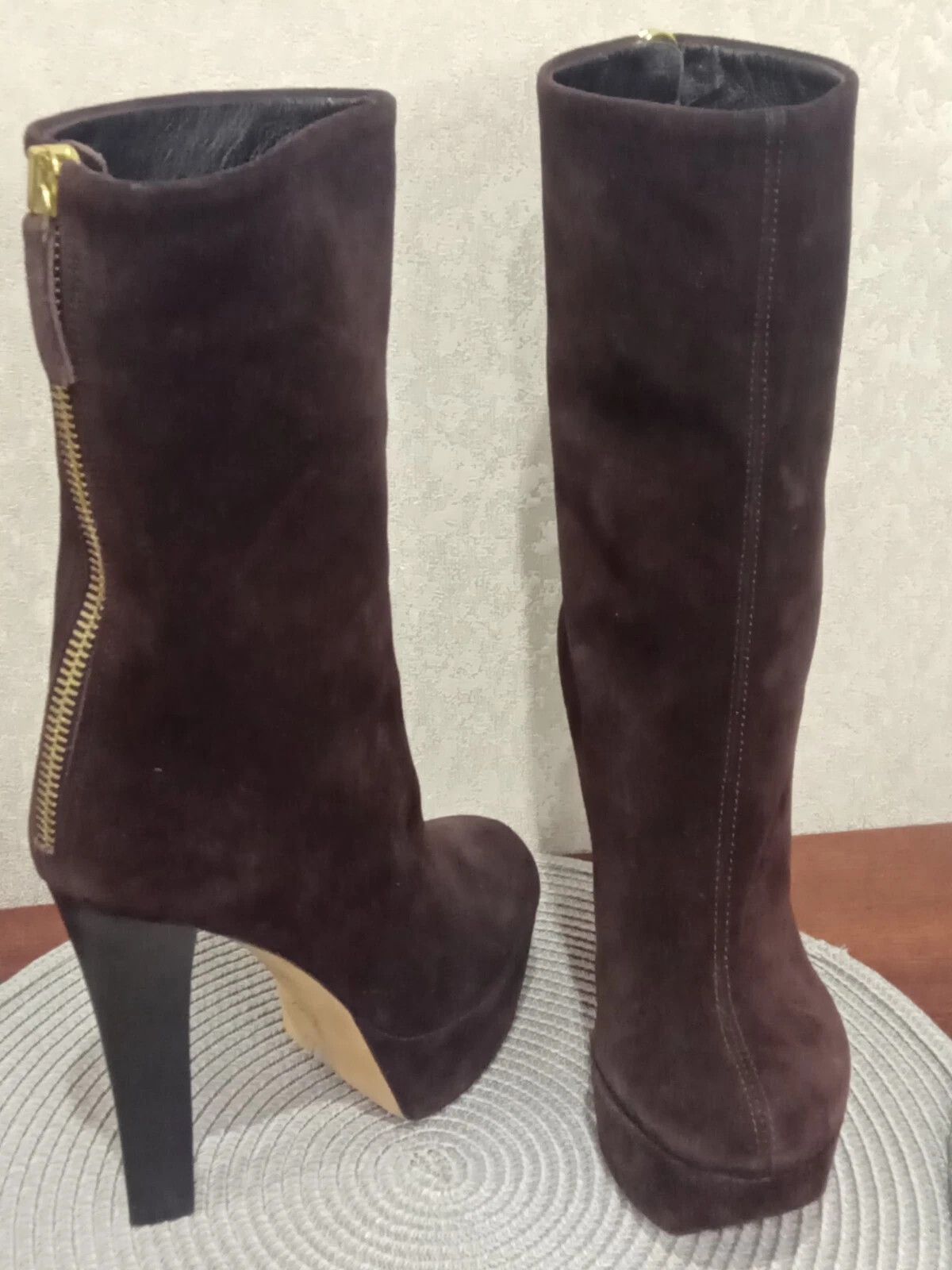 Giuseppe Zanotti Giuseppe Zanotti Brown Suede Platform Ankle Boots 36 .US - 6 Size US 6 / IT 36 - 3 Thumbnail
