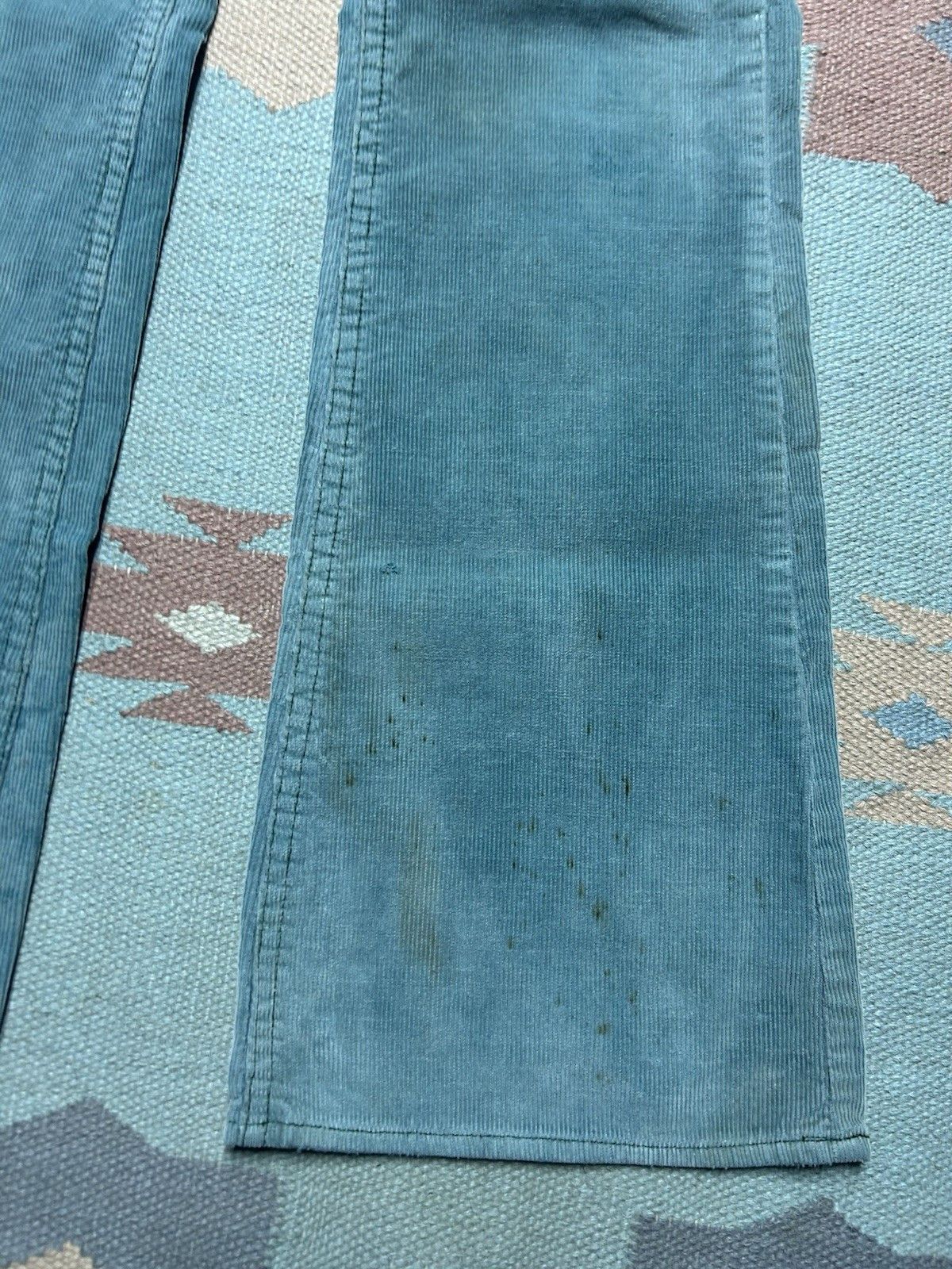 Lee 70s corduroy bell bottom pants Lee faded distressed 25x31 Size 25" / US 0 / IT 36 - 3 Thumbnail