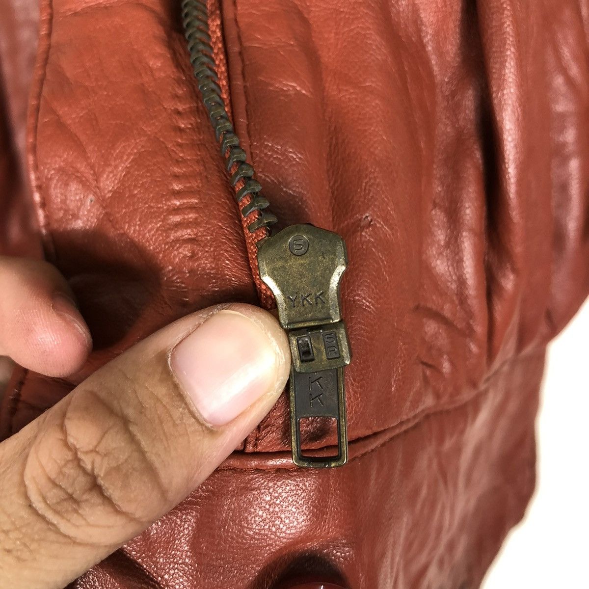 Japanese Brand 🔥VINTAGE BIKER LEATHER JACKET LA HATHOR ISSEY MIYAKE Size US M / EU 48-50 / 2 - 19 Thumbnail