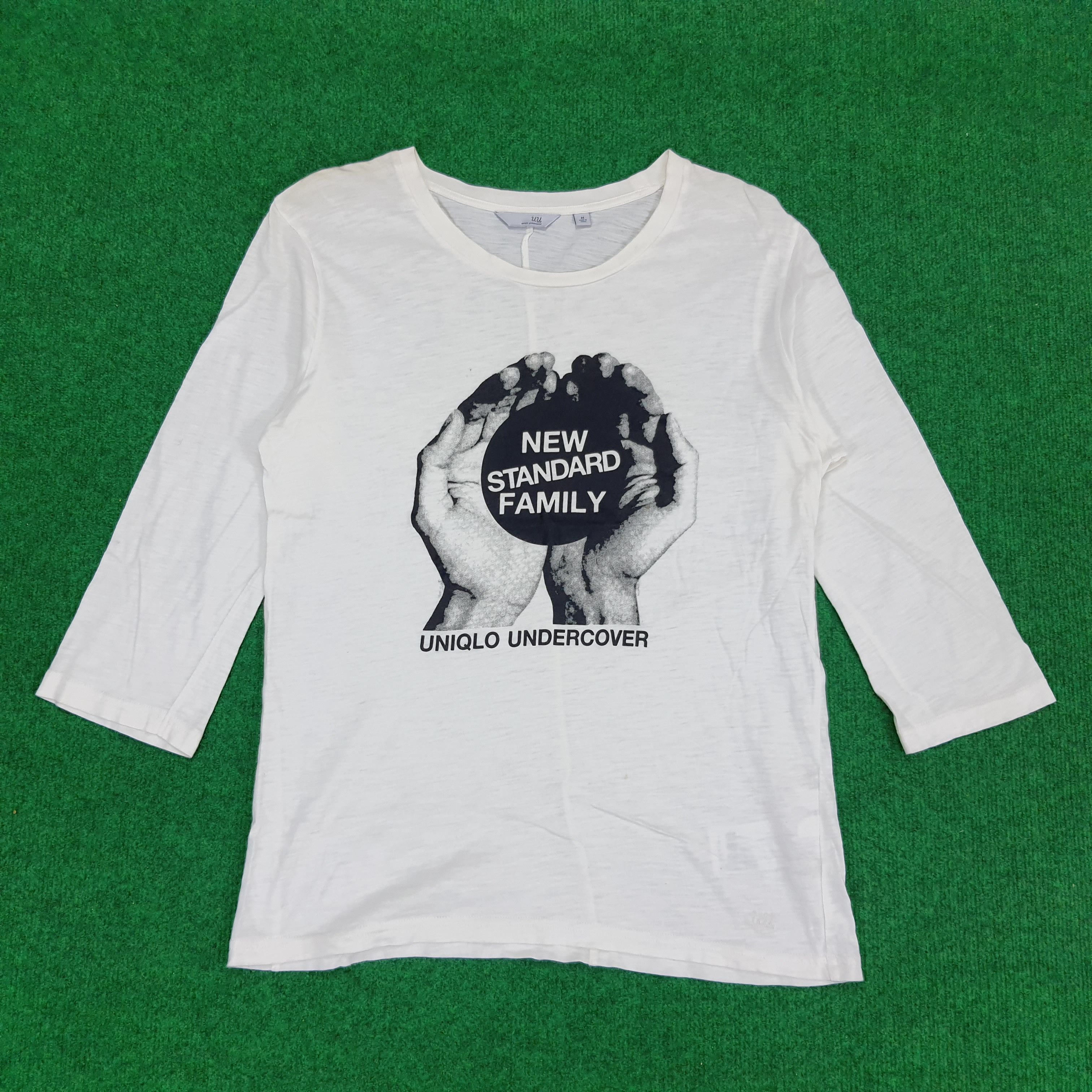 Japanese Brand × Undercover × Vintage Vintage Uniqlo Undercover Three Quarter Sleeve T-shirt Size US M / EU 48-50 / 2 - 1 Thumbnail