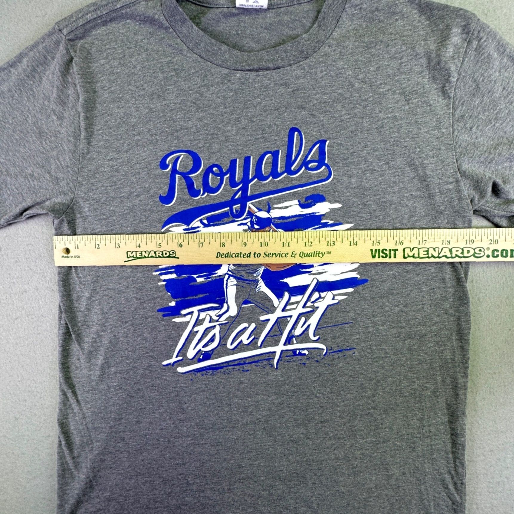 MLB Kansas City Royals Shirt Men's M It's a Hit Graphic Gray KC MLB Baseball Retro KC Royals Sportswear Shirt Mens M Gray Size US M / EU 48-50 / 2 - 5 Thumbnail