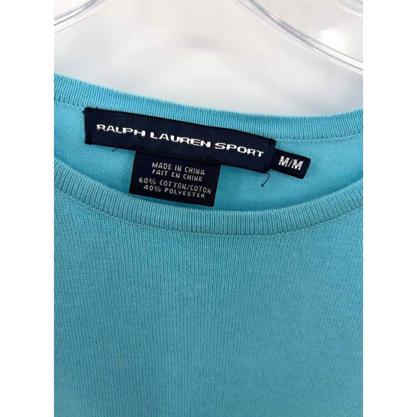 Polo Ralph Lauren Pre-Owned Ralph Lauren Sport Blue Size Medium Long Sleeve Blouse Size M / US 6-8 / IT 42-44 - 3 Thumbnail