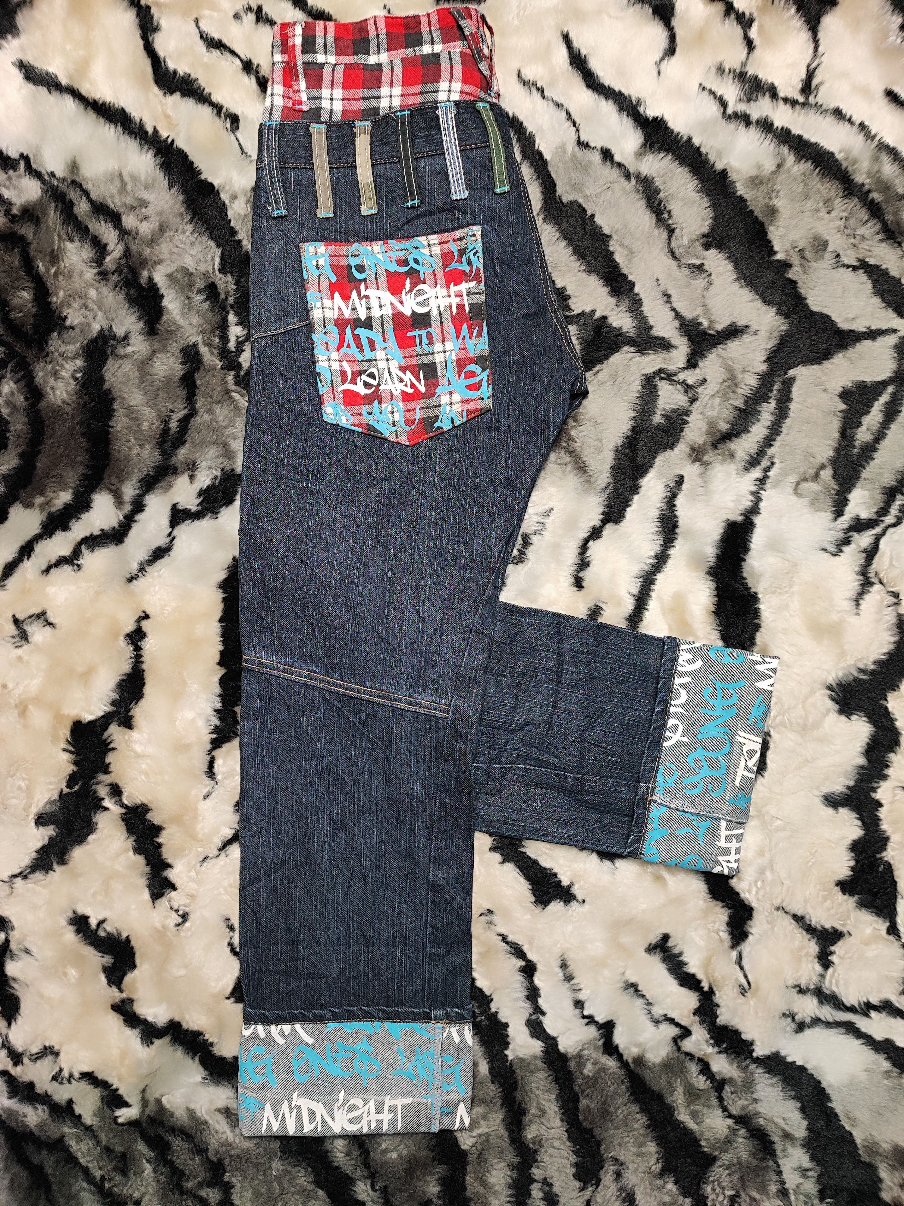 Japanese Brand CRAZY VINTAGE DOUBLE WAIST UNITED KINGDOM FLAG Size US 30 / EU 46 - 15 Thumbnail