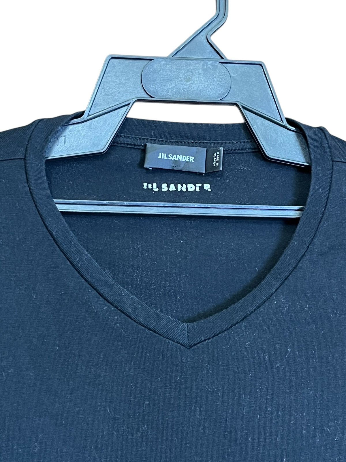 Jil Sander JIL SANDER V-NECK PLAIN TEE SHIRT. Size US L / EU 52-54 / 3 - 3 Thumbnail