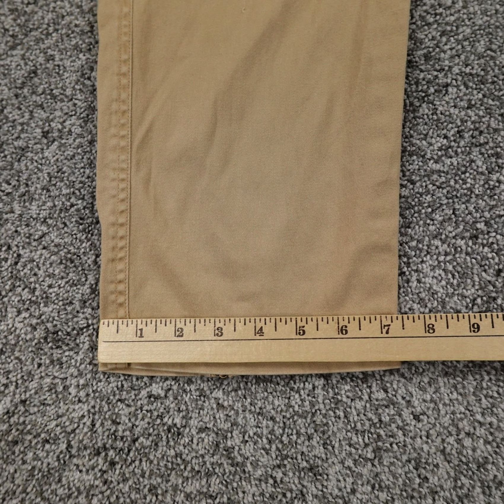 J.Crew J. CREW Pants Womens 10 Chino Flat Front Stretch Mid Rise Brown Beige Tan Comedy? Size 32" / US 10 / IT 46 - 2 Thumbnail