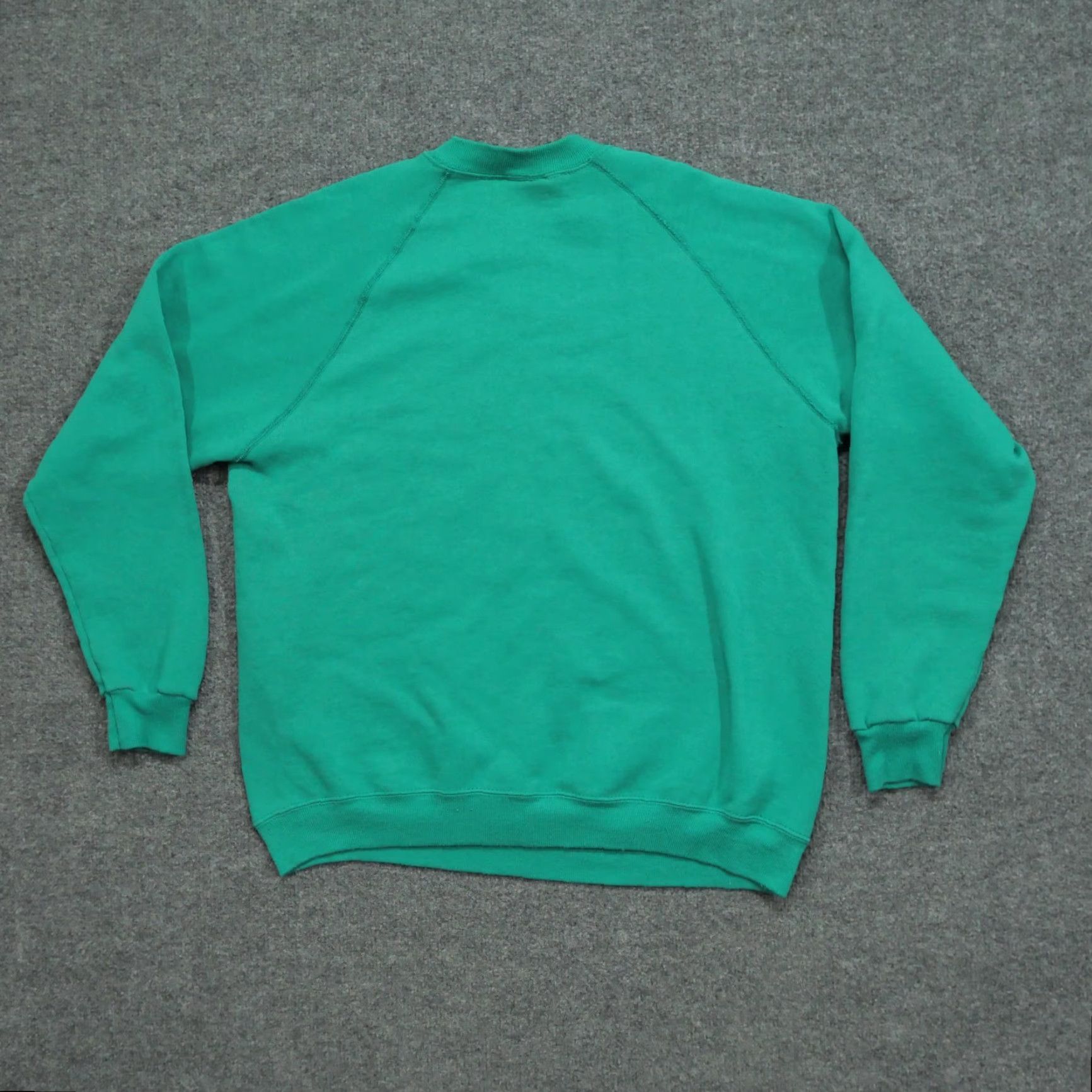 Lee VINTAGE Lee Riders Sweatshirt Womens XL Green Pullover Raglan 90s Crew Neck Cotton Blend Fleece Pullover Casual 90s Womens XL Green Lee Size XL / US 12-14 / IT 48-50 - 6 Thumbnail