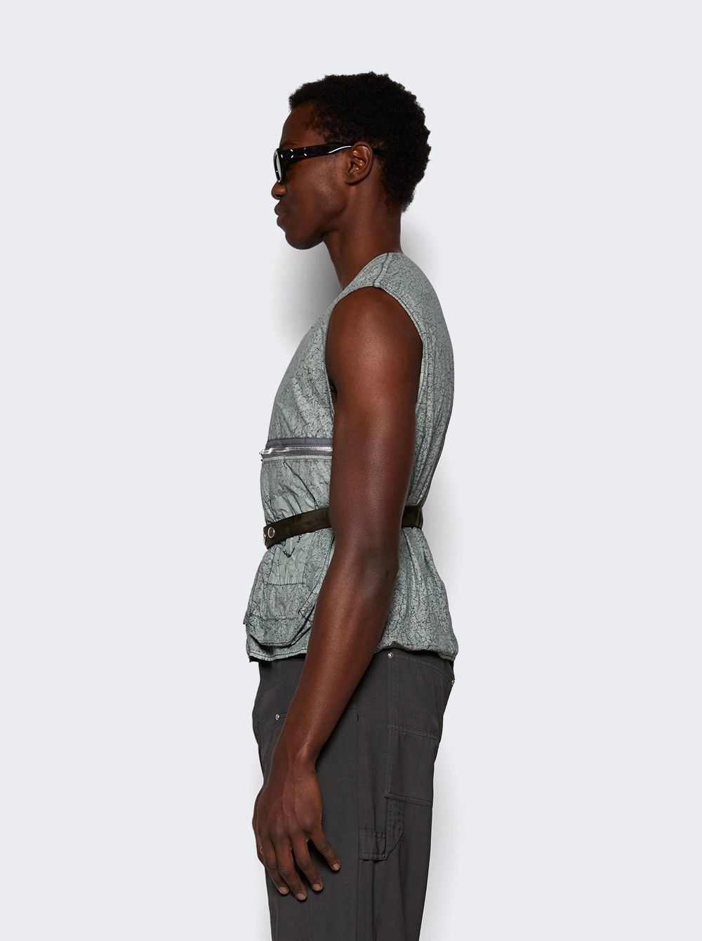 Givenchy o1mle0226 Crackled Effect Vest in Gray Size US L / EU 52-54 / 3 - 4 Thumbnail
