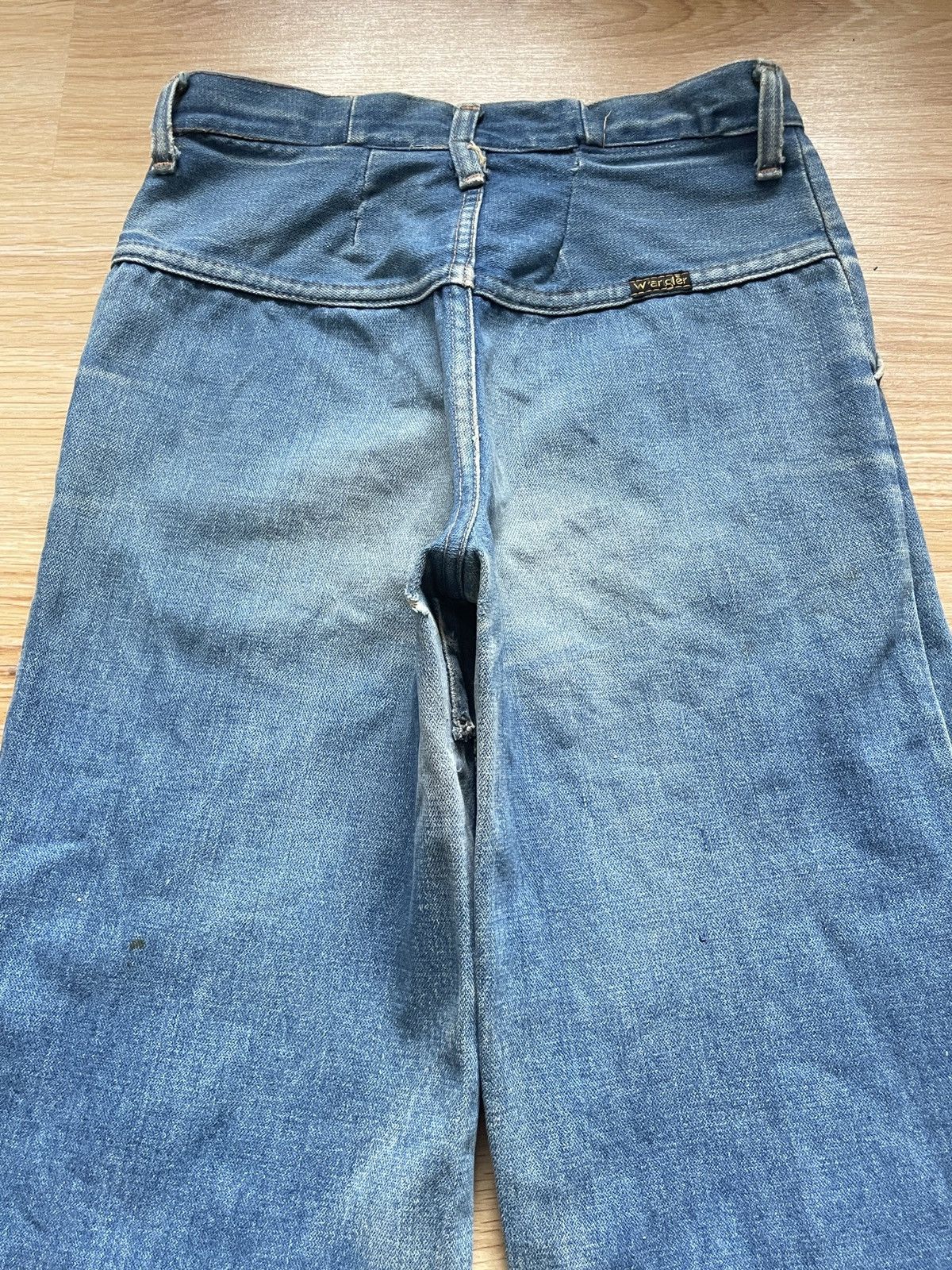 Wrangler Vintage Wrangler 70s Bootcut Talon Faded Distressed size W28 Size US 28 / EU 44 - 5 Thumbnail