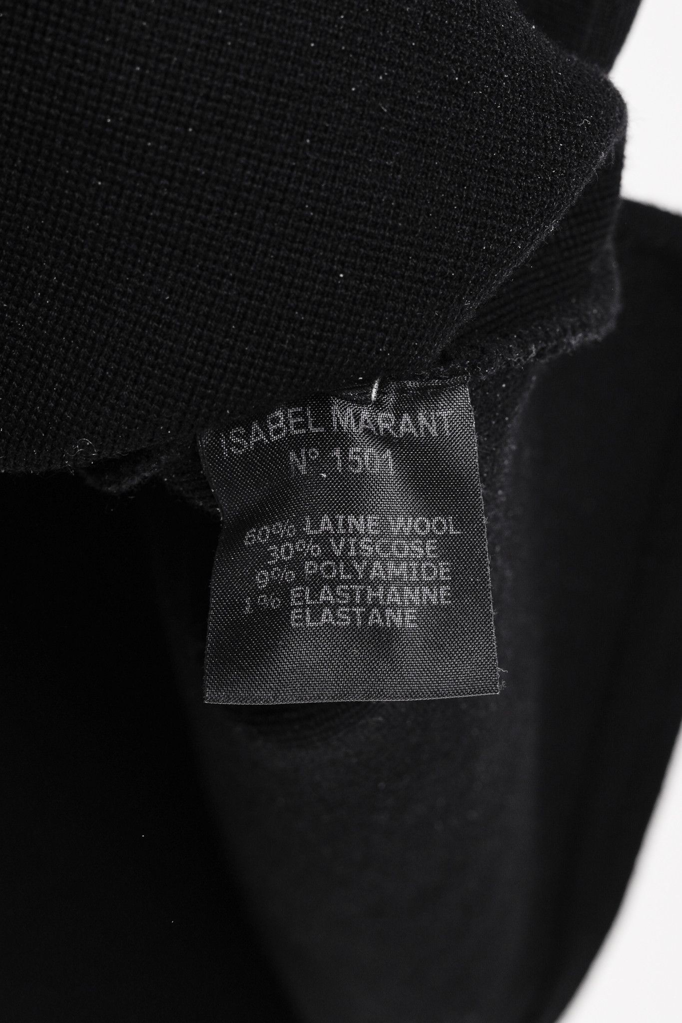 Isabel Marant Isabel Marant Black & Midnight Colorblock Wool-Blend Sweater Size XS / US 0-2 / IT 36-38 - 7 Thumbnail