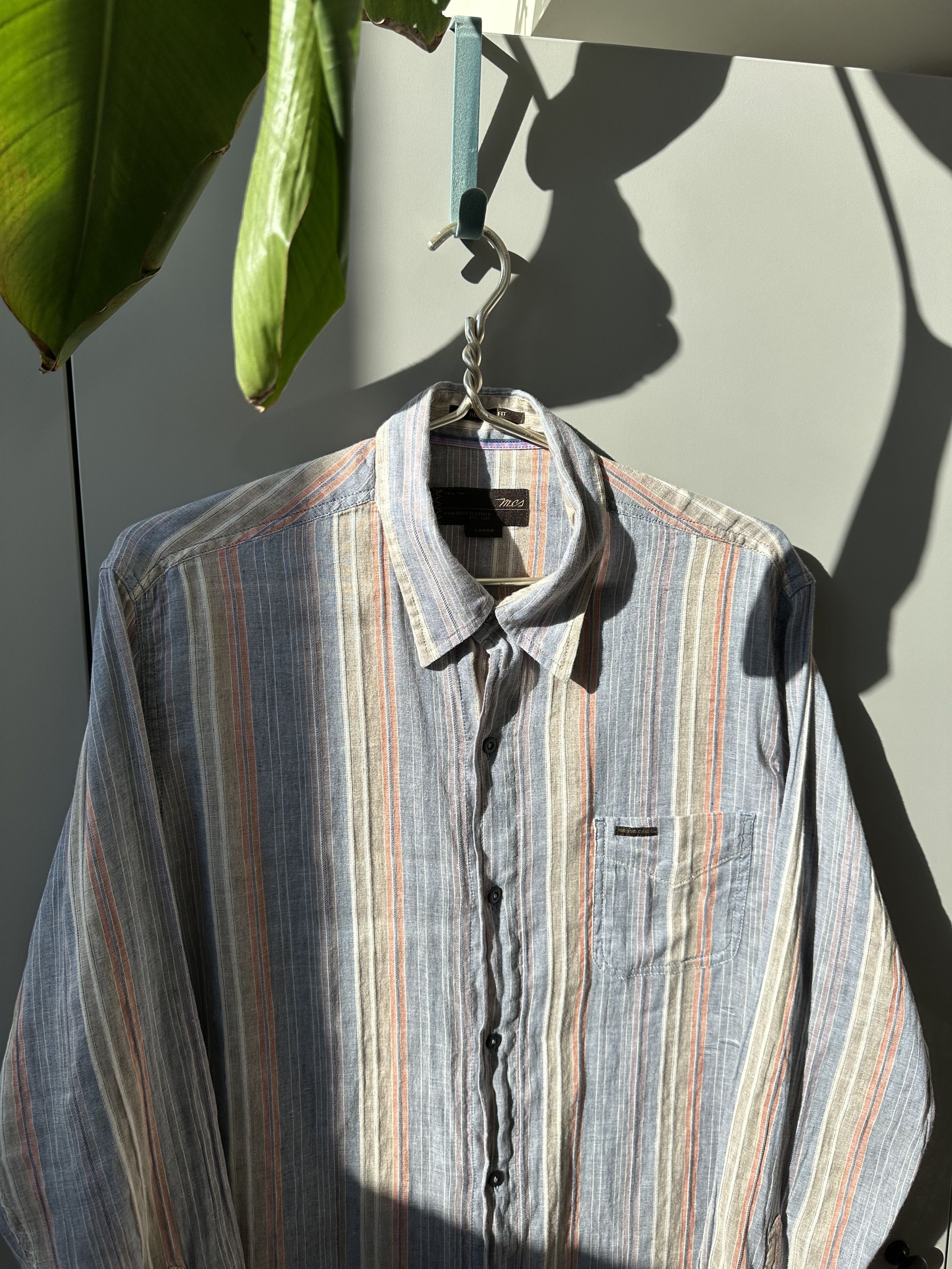 Marlboro Classics Marlboro Classics Vintage Linen Blend Shirt Large Size US L / EU 52-54 / 3 - 6 Thumbnail