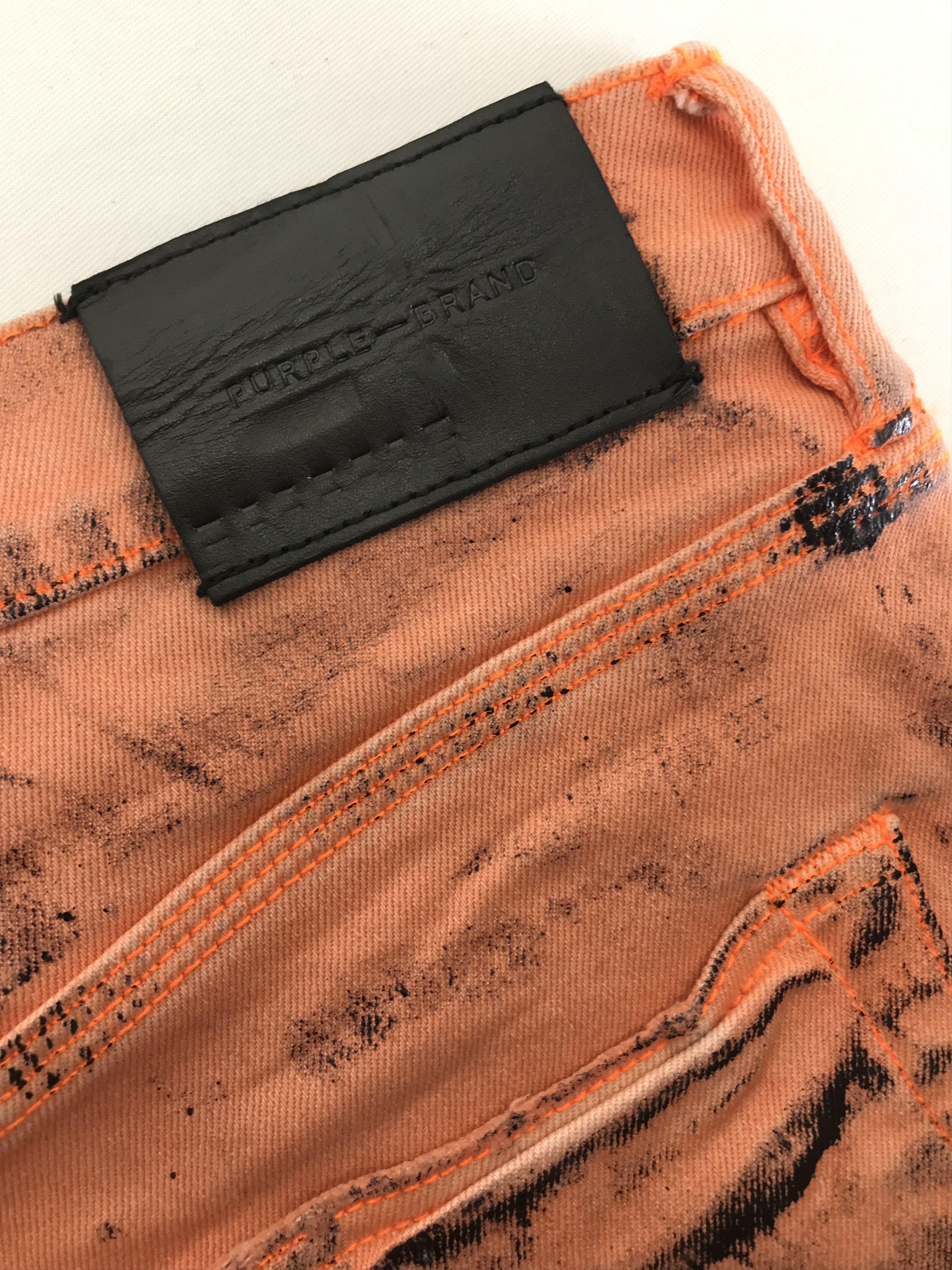 Purple Brand Purple Brand Waxed Jeans Size US 31 - 12 Thumbnail