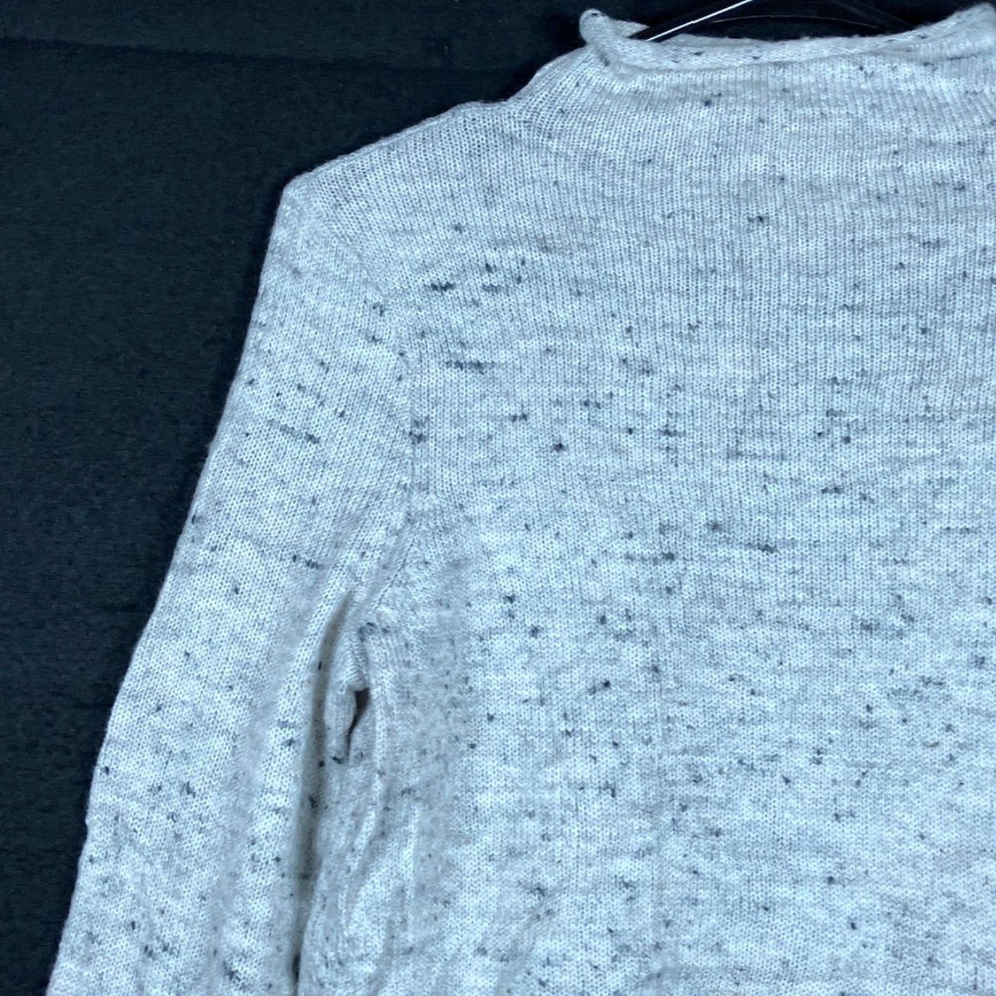 Madewell Madewell Womens Sweater Gray Marled Speckle Mock Neck Wool Blend XS Pullover Knit Winter Fall Long Sleeve Womens Size XS / US 0-2 / IT 36-38 - 4 Thumbnail
