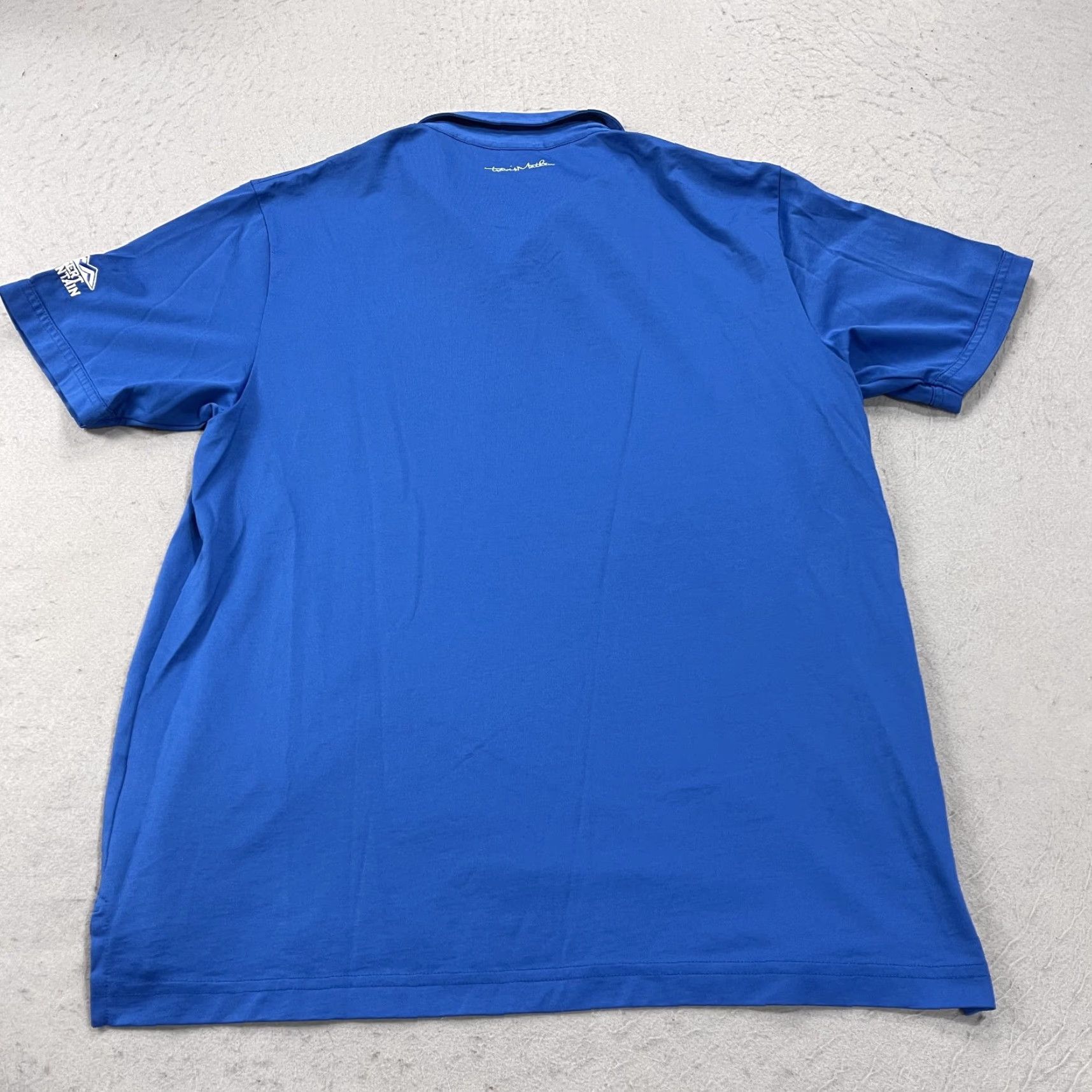 TravisMathew Travis Mathew Polo Shirt Mens L Blue Desert Mountain Polo Shirt Golf Cotton Blend Size US L / EU 52-54 / 3 - 6 Thumbnail