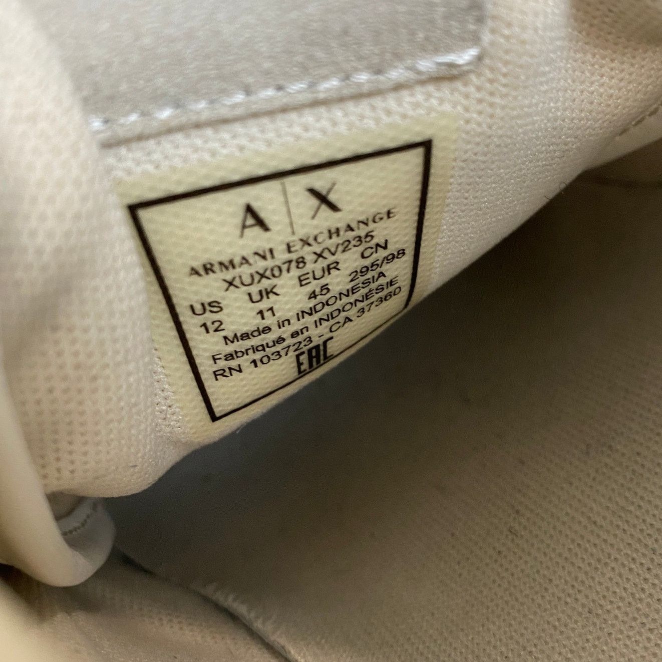 Armani Exchange Armani Exchange Leather Low Sneakers Trainers Men's 12 Size US 12 / EU 45 - 9 Thumbnail