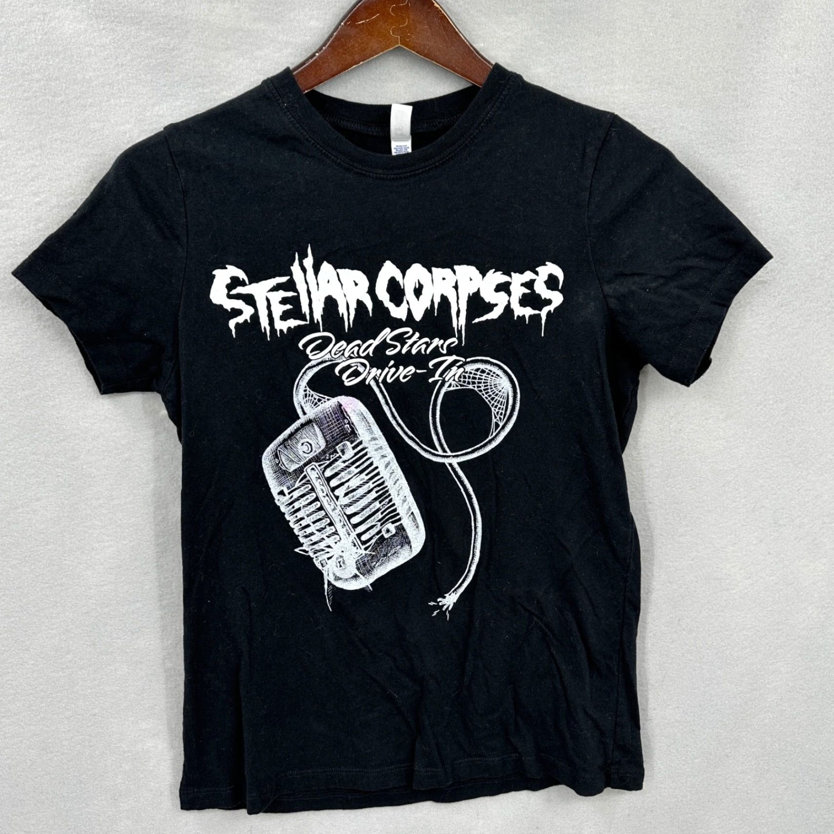 Hanes Stellar Corpses Shirt Womens M Psychobilly Horror Punk Rock Band Goth Drive In Size M / US 6-8 / IT 42-44 - 2 Thumbnail