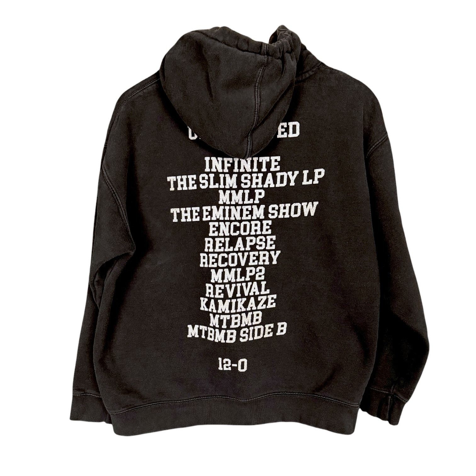 Eminem Shady Football Undefeated Black Hoodie Sweatshirt XL