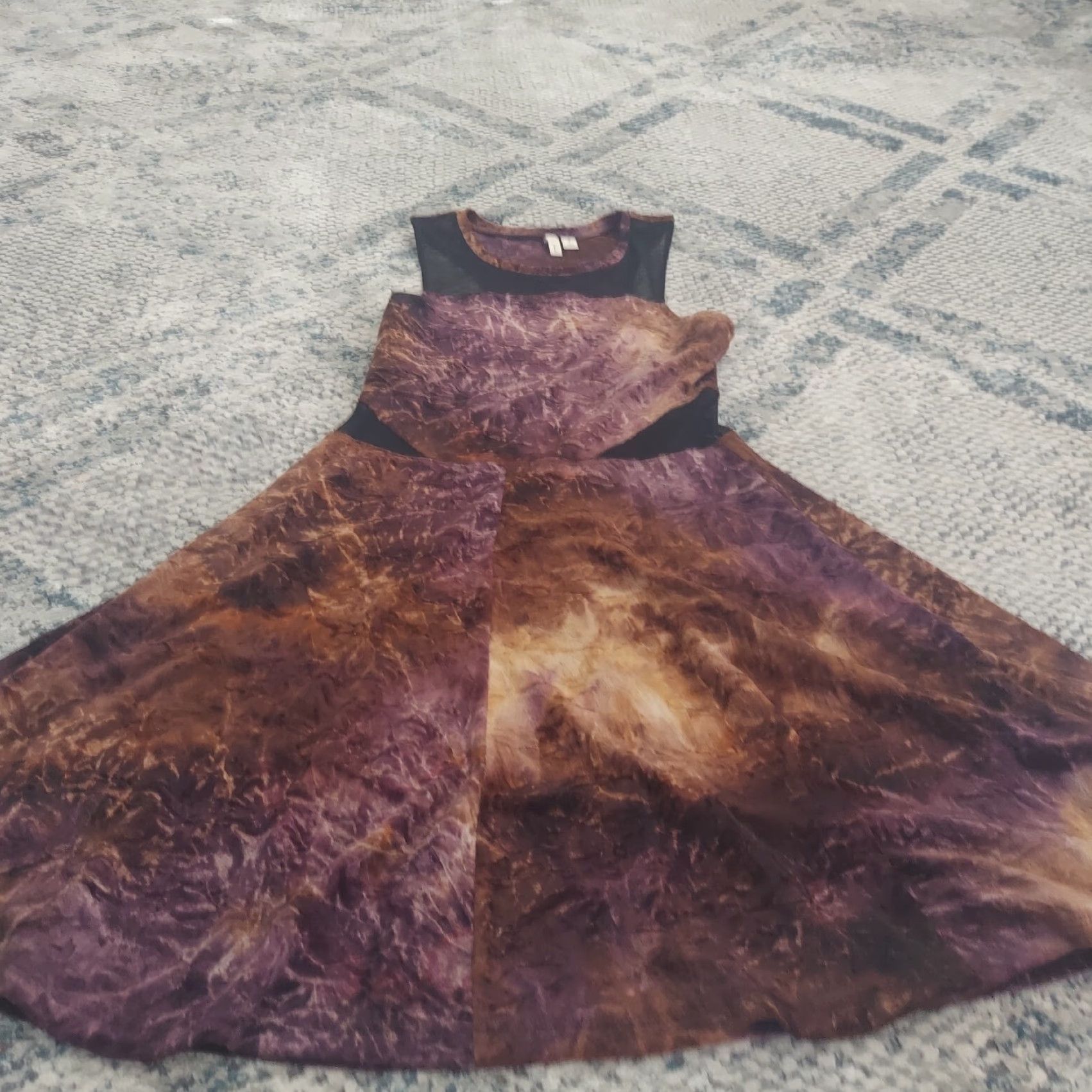 Velvet Frenchi Crushed Velvet Racer Back Dress - Size S - Women - Multicolor - Long Dress Size S / US 4 / IT 40 - 3 Thumbnail