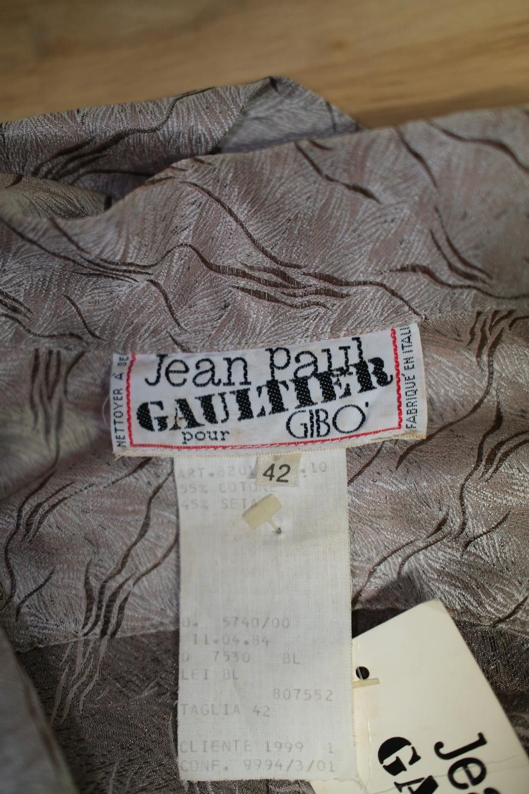 Jean Paul Gaultier 99' Jean Paul Gaultier pour GIBO Wave Long Sleeve Button-Up Size M / US 6-8 / IT 42-44 - 5 Thumbnail