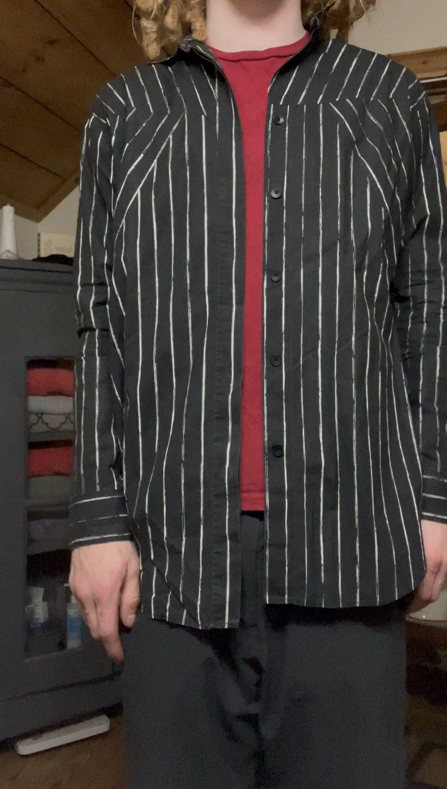 Julius Julius SS19 Seamed Striped Shirt Size US M / EU 48-50 / 2 - 11 Thumbnail