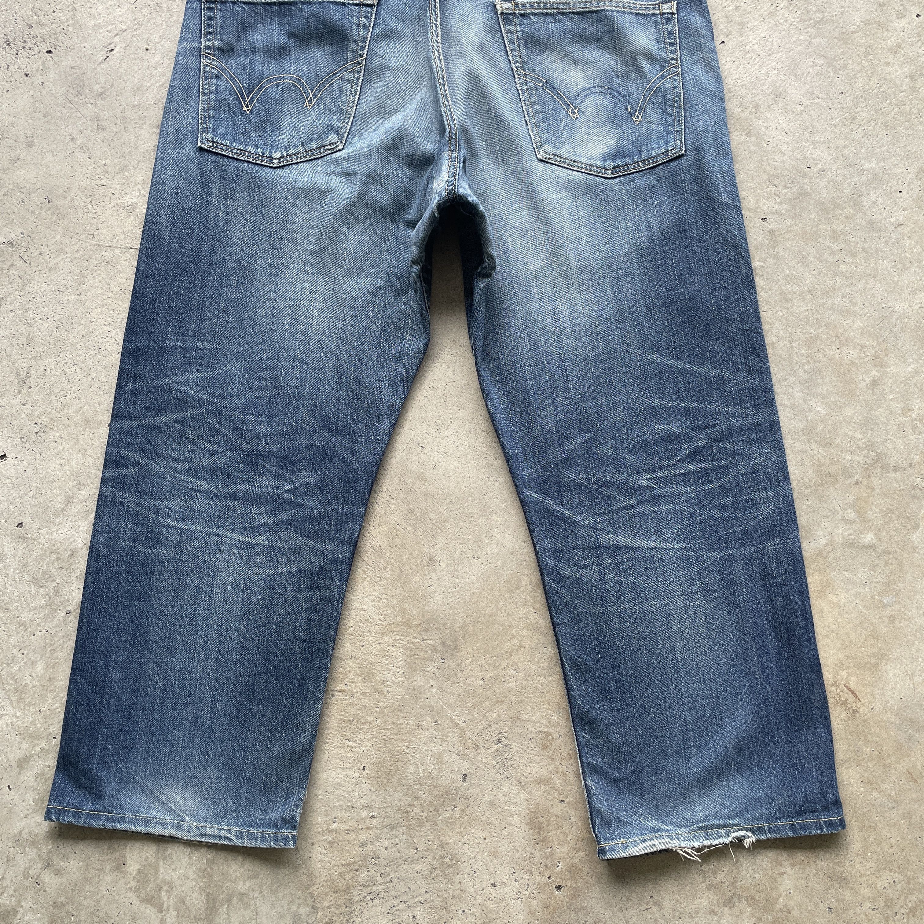 Edwin × Japanese Brand × Jean W39💥 Vintage Edwin Faded Made In Japan Jeans Pants Denim Size US 39 - 13 Thumbnail