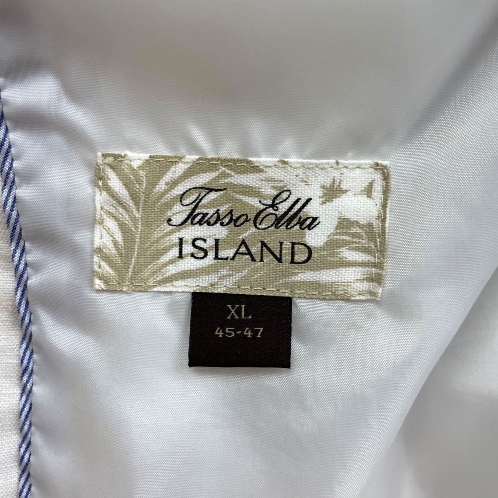 Tasso Elba Tasso Elba Island Blazer White XL Men's 100% Linen 2-Button Size 46R - 6 Thumbnail