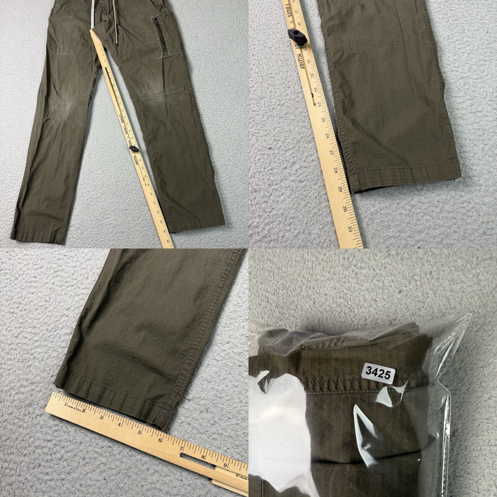 Vuori Vuori Pants Mens Small Brown Ripstop Jogger Cargo Distressed S Inseam 29 in Regular Straight Sit? Size US 28 / EU 44 - 10 Thumbnail