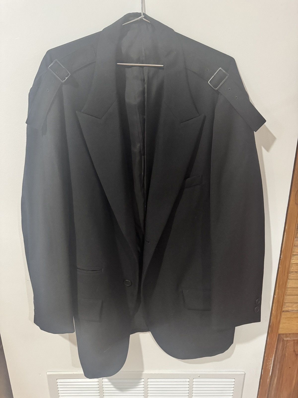 Yohji Yamamoto Yohji Yamamoto Pour Homme Bondage Strap Gabardine Jacket Size US L / EU 52-54 / 3 - 4 Thumbnail